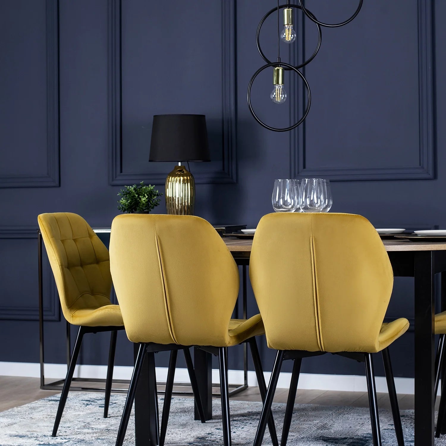 Elite LUCKY Yellow Velvet Chair – A Pop of Luxury & Comfort