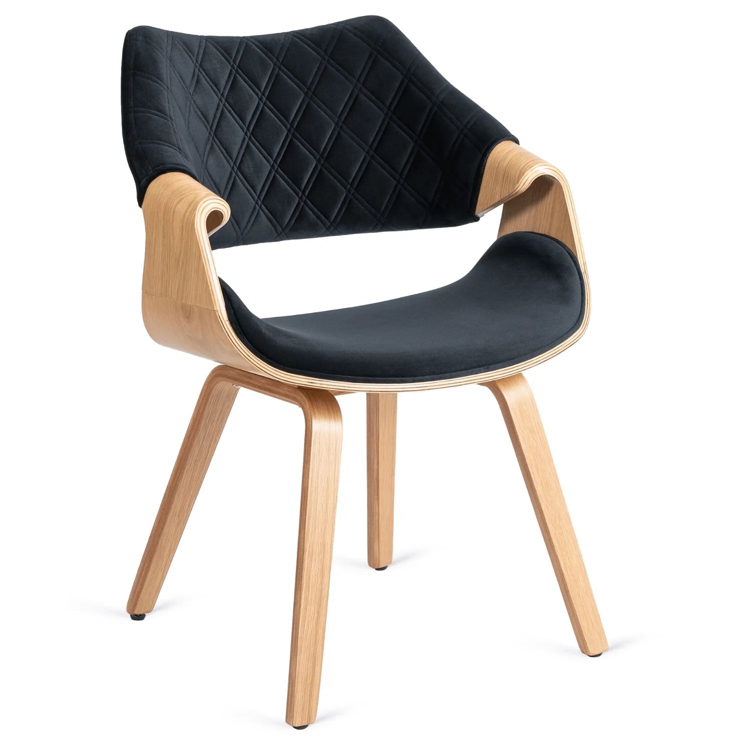 Elite LUISE Black Velvet Chair – A Fusion of Elegance and Comfort