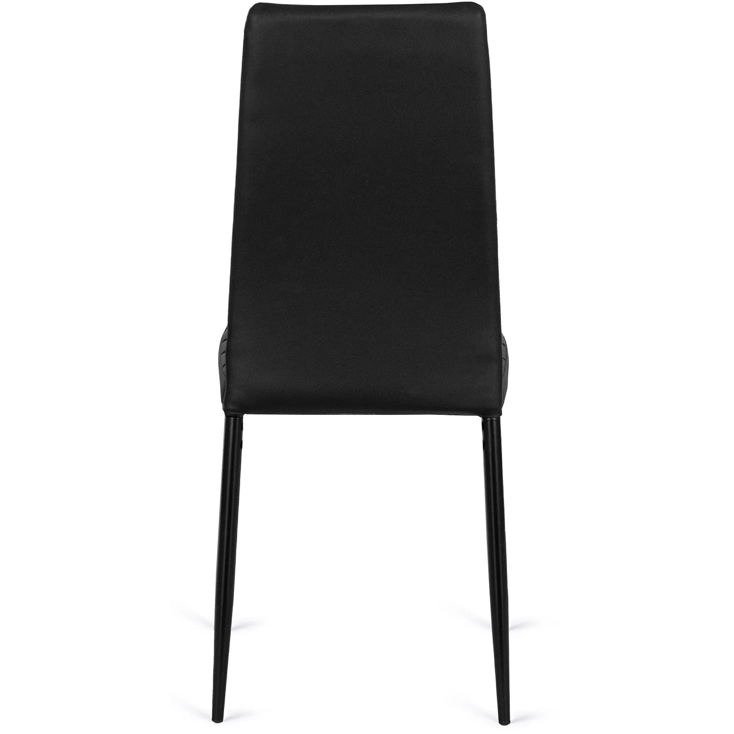 Elite NARIS Black Eco-Leather Chair – Sleek & Contemporary Seating