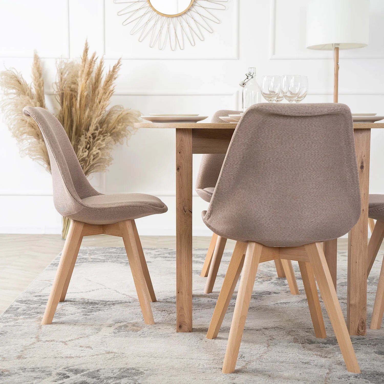 Elite NEVEL Beige Stuhl – Zeitlose Eleganz und Komfort