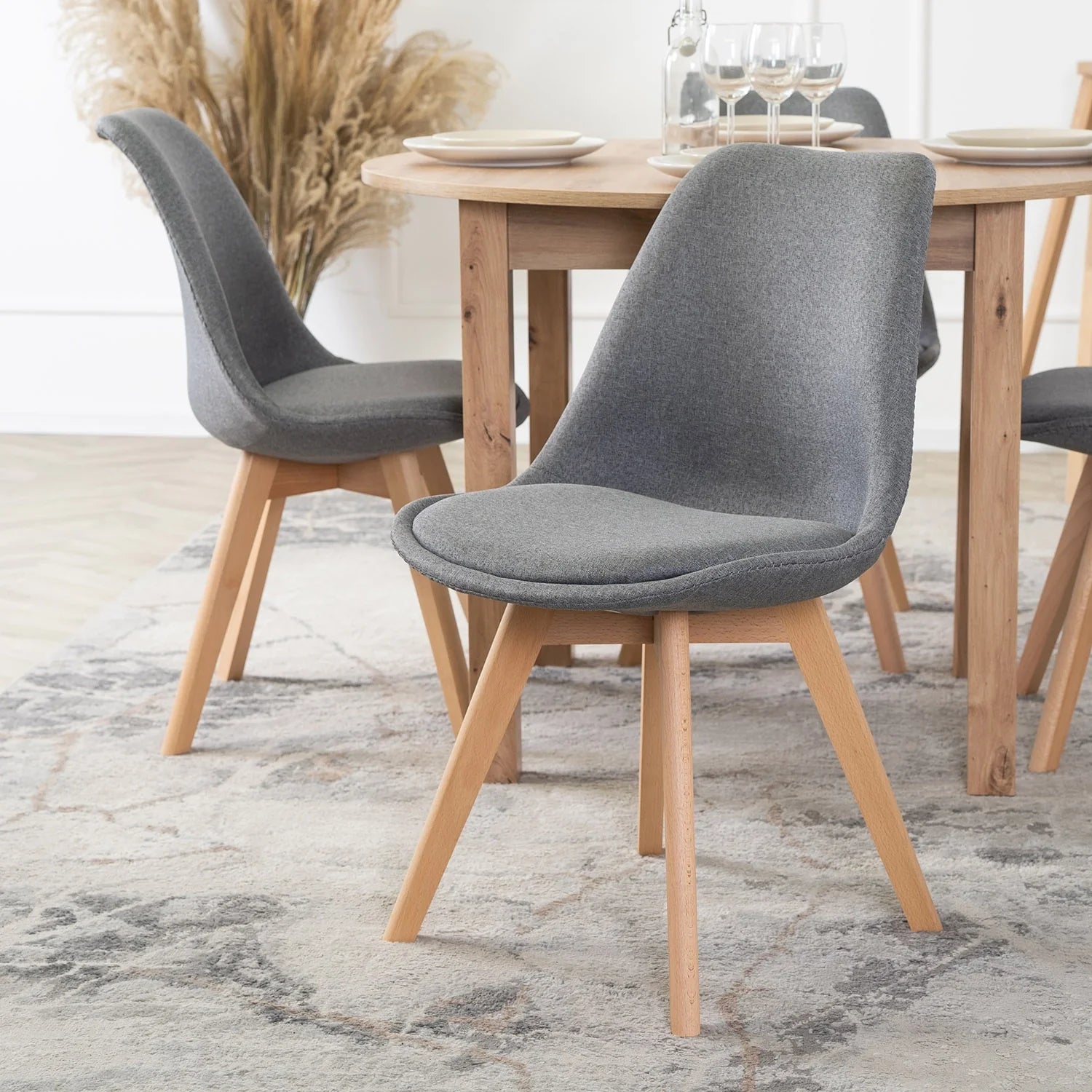 Elite NEVEL Grey Chair – Minimalist Comfort & Style