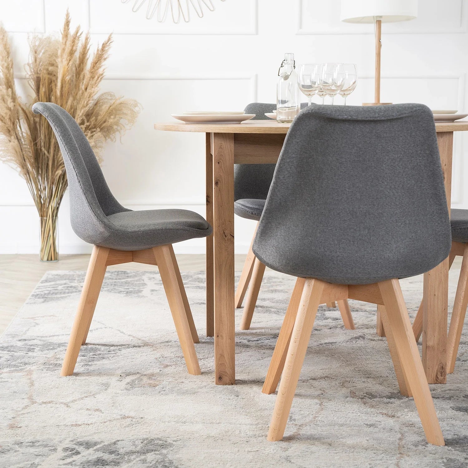 Elite NEVEL Grey Chair – Minimalist Comfort & Style