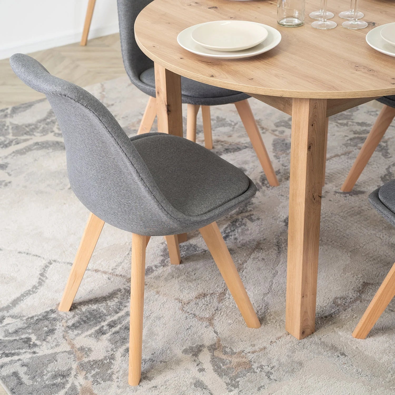 Elite NEVEL Grey Chair – Minimalist Comfort & Style