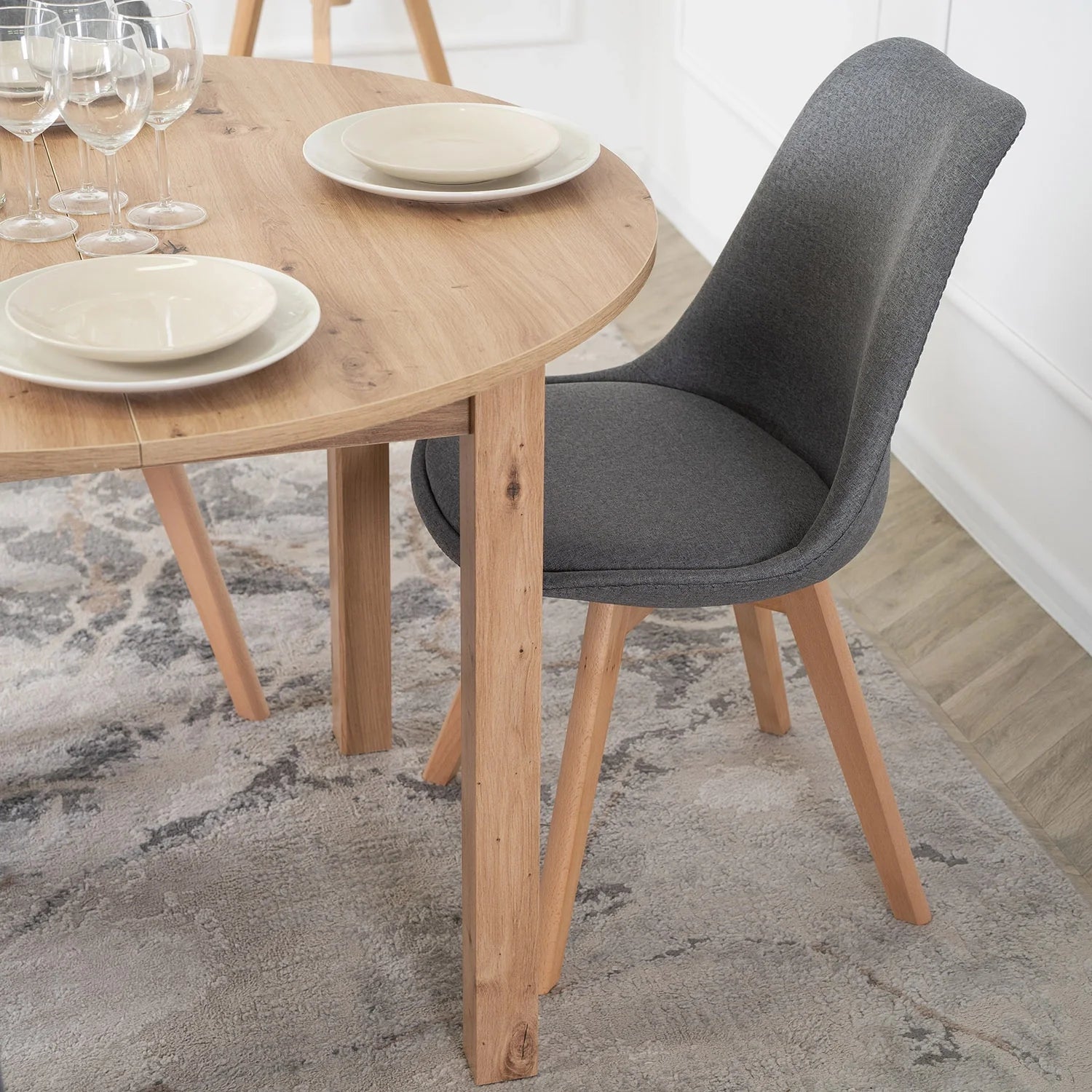 Elite NEVEL Grey Chair – Minimalist Comfort & Style