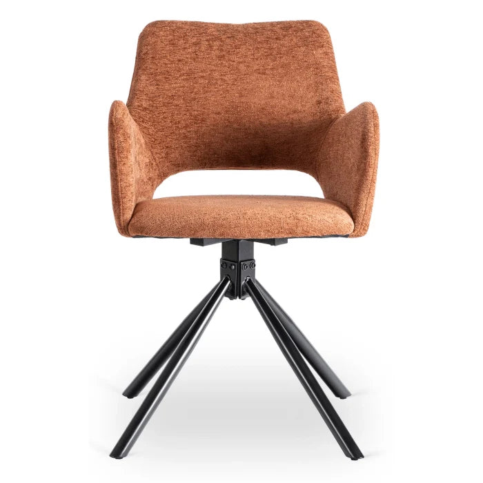 Elite FLAV Rust Modern Upholstered Chair