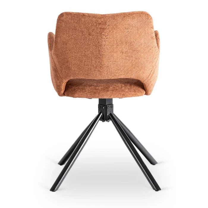 Elite FLAV Rust Modern Upholstered Chair