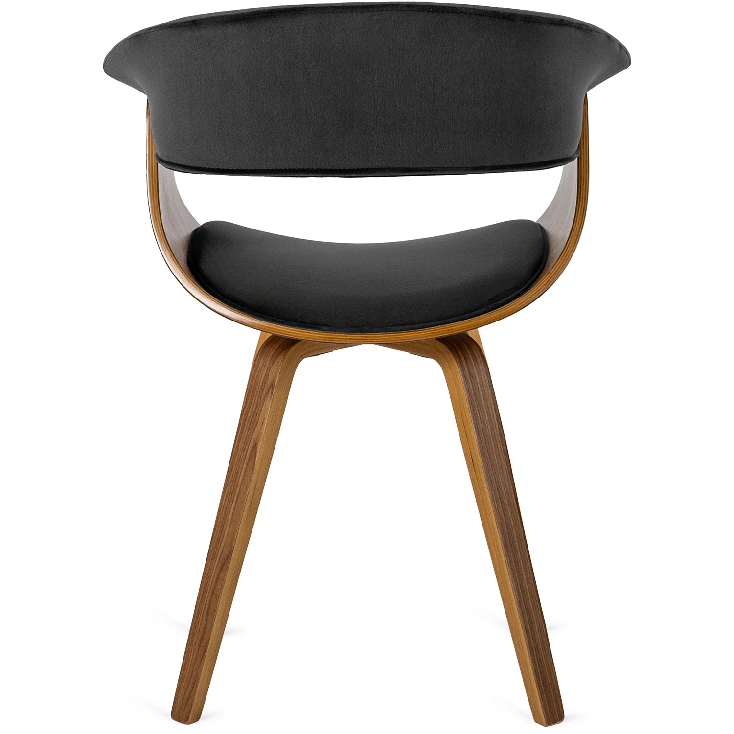 Elite OHIO 2 Chair – Black Velvet & Walnut Bentwood