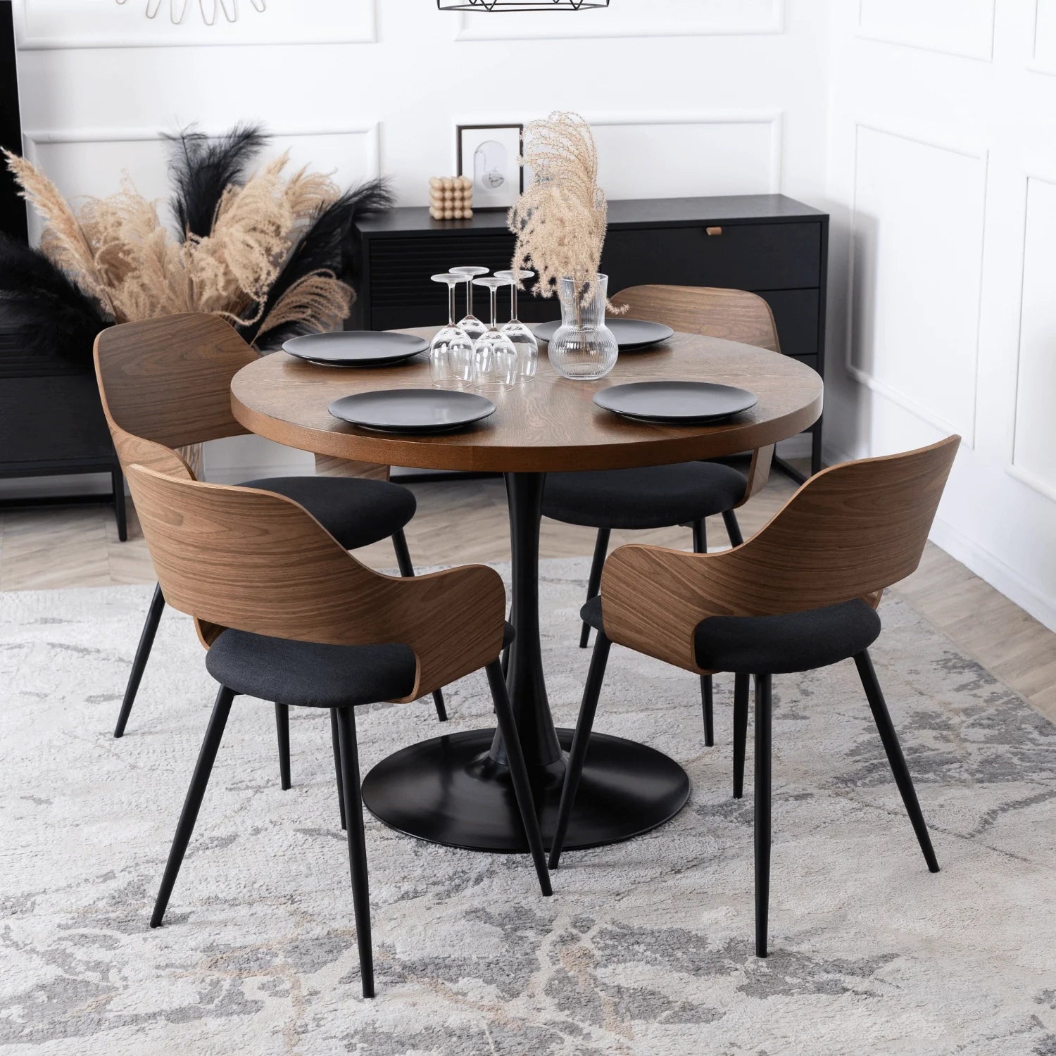 Elite ORBI Chair – Walnut/Black