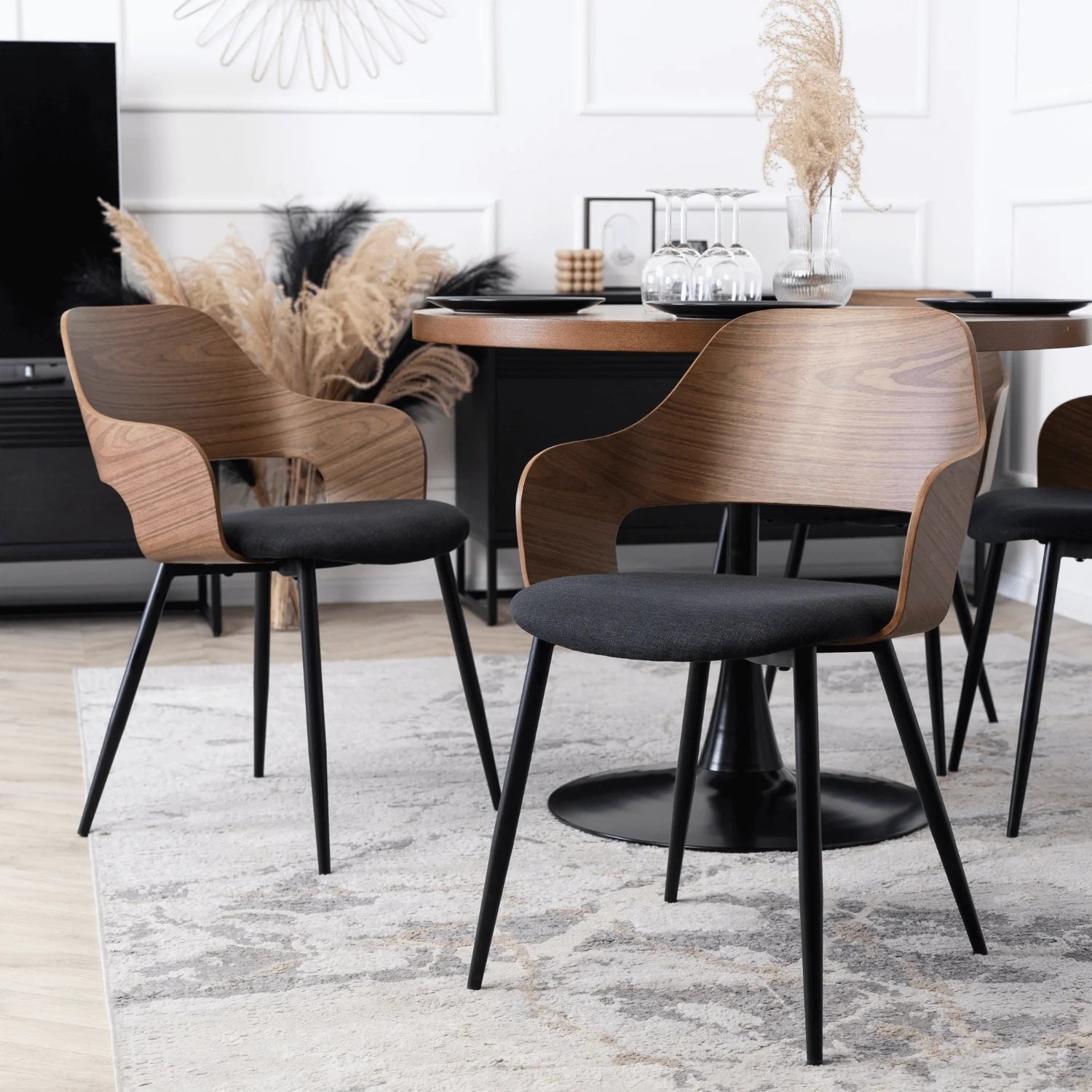 Elite ORBI Chair – Walnut/Black