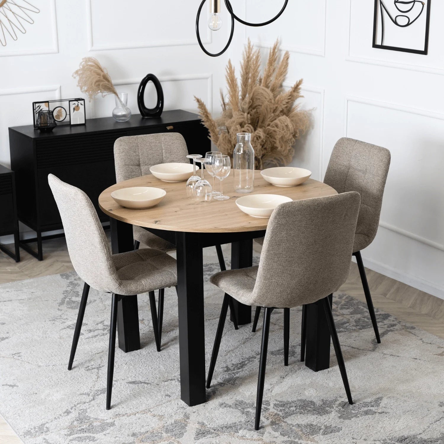 Elite PERU 2 Beige Upholstered Chair – Timeless Elegance & Comfort