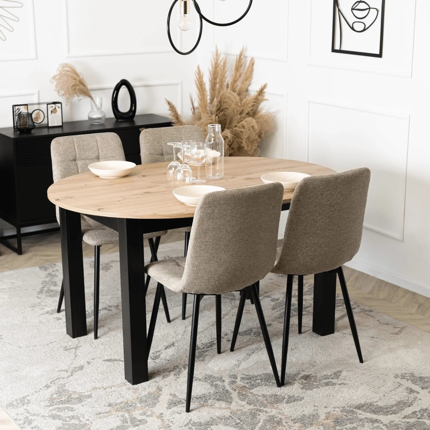 Elite PERU 2 Beige Upholstered Chair – Timeless Elegance & Comfort