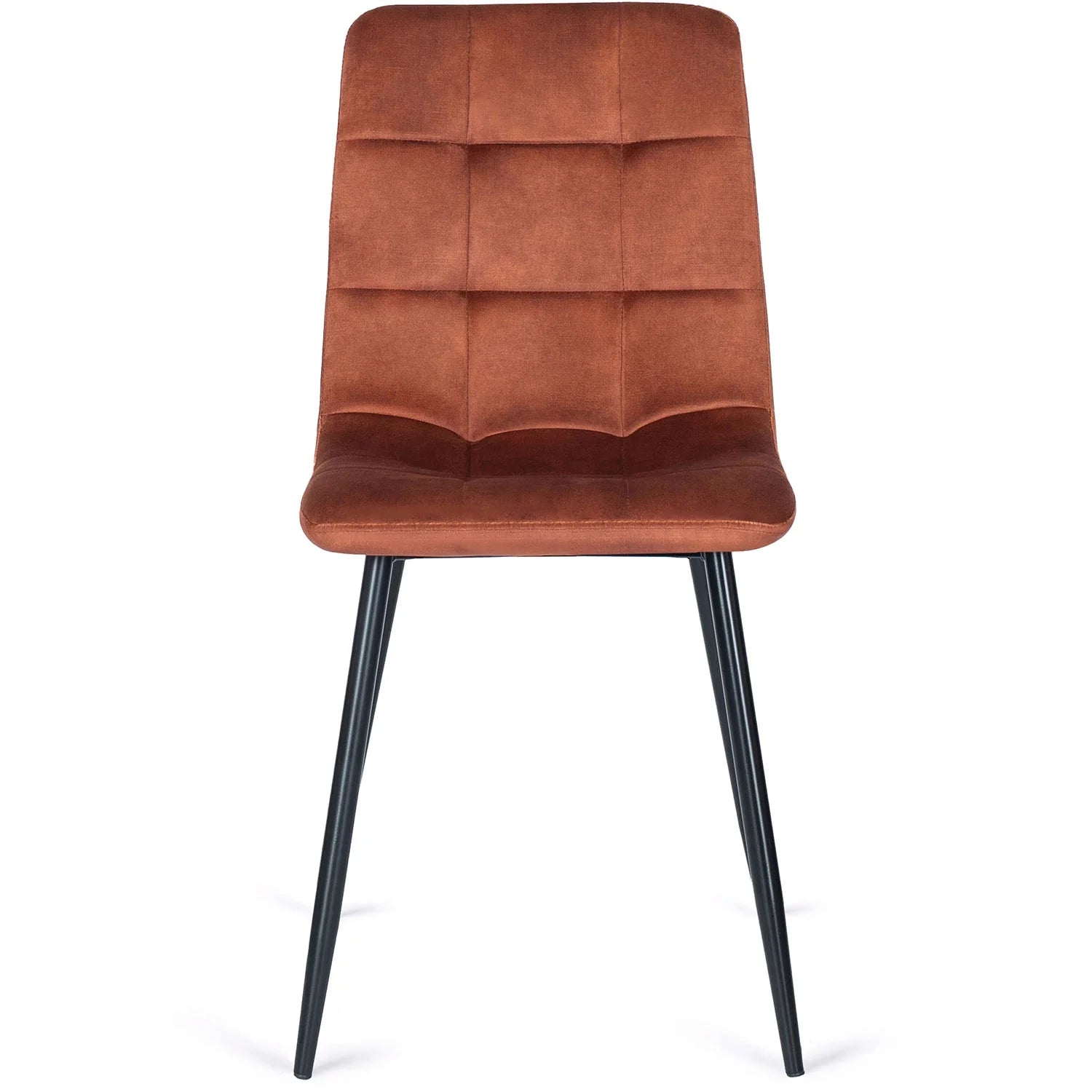 Elite PERU Rust Velvet Chair – A Bold Statement of Elegance and Comfort