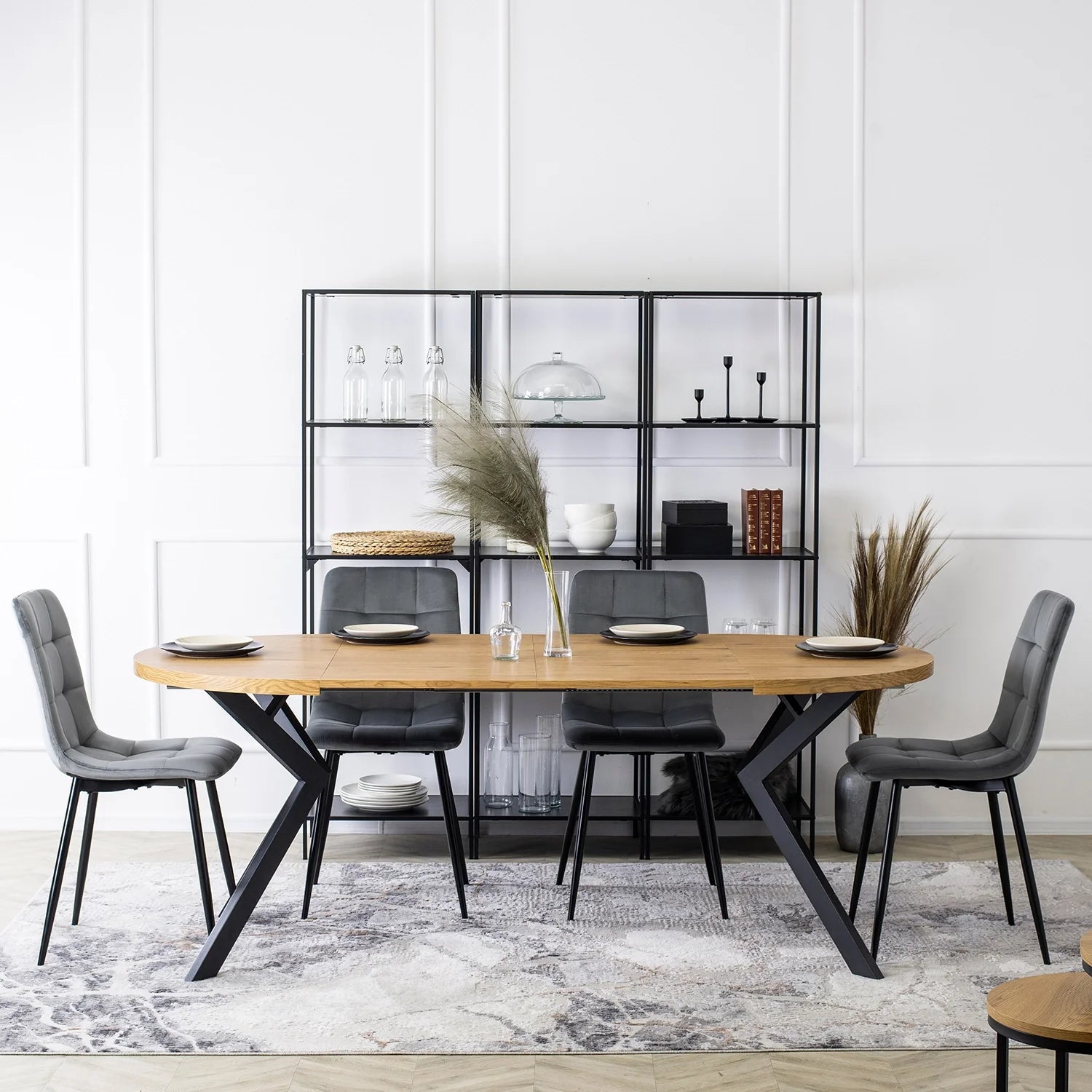 Elite PERU Grey Velvet Chair – Modern Elegance & Supreme Comfort