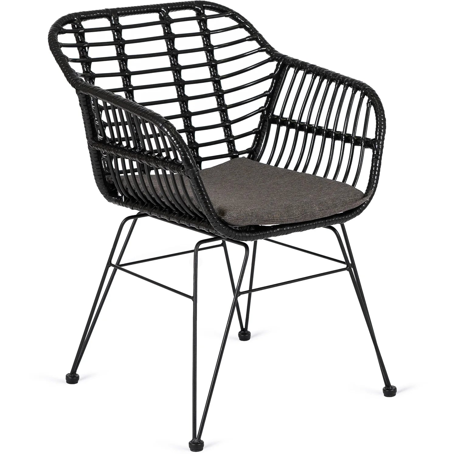 Elite MUSA Black Rattan Chair – A Blend of Style and Comfort