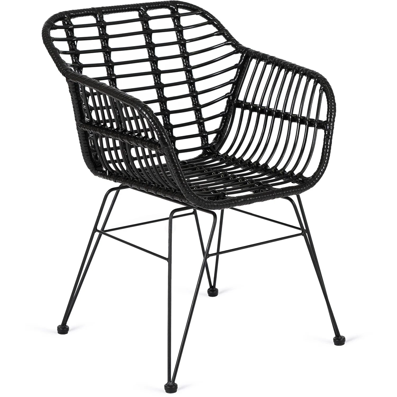 Elite MUSA Black Rattan Chair – A Blend of Style and Comfort