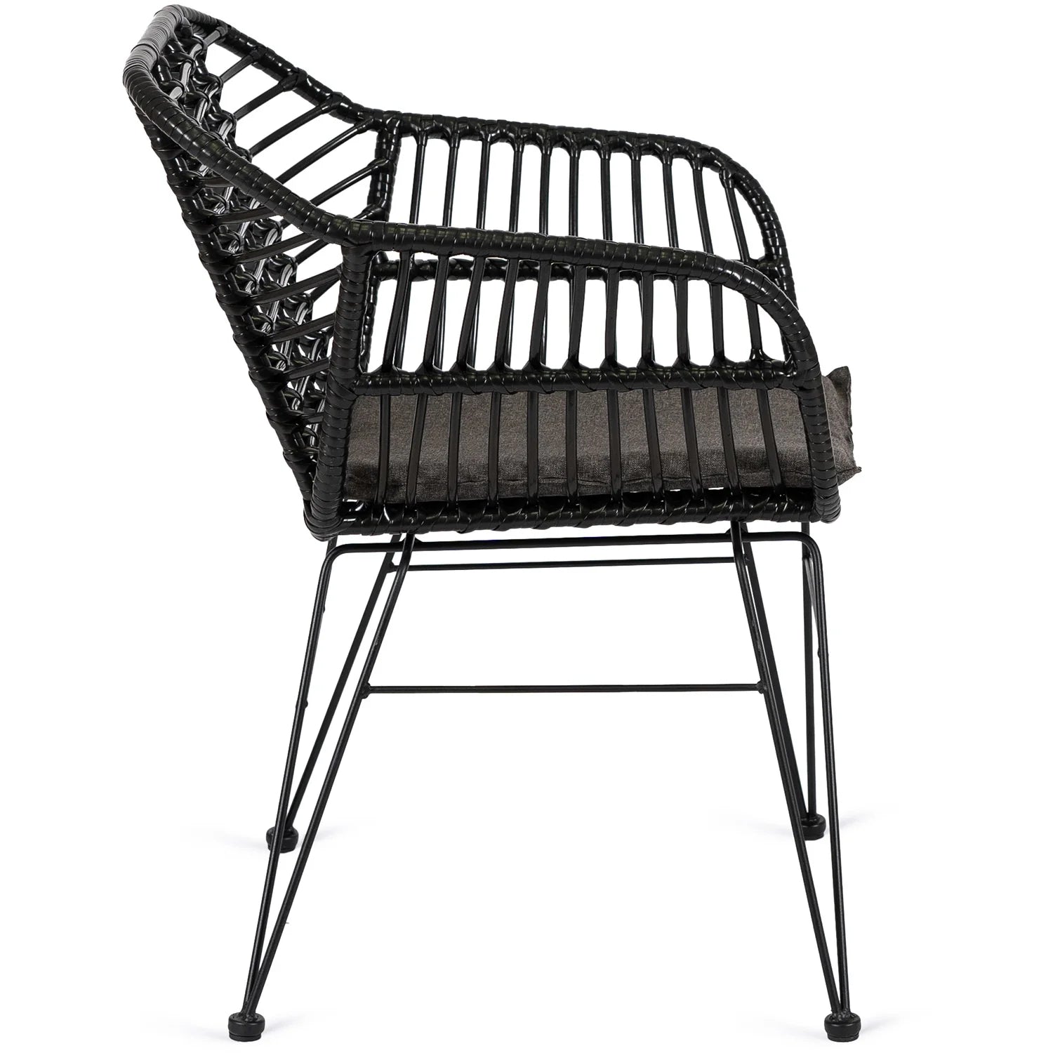 Elite MUSA Black Rattan Chair – A Blend of Style and Comfort