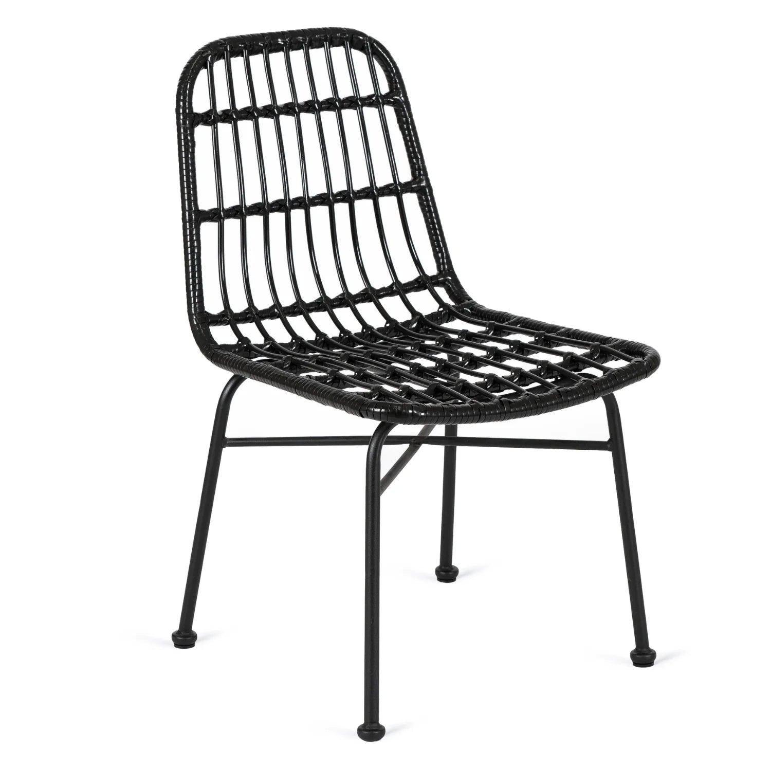 Elite WALDI Black Rattan Chair – Stylish & Durable Outdoor Seating
