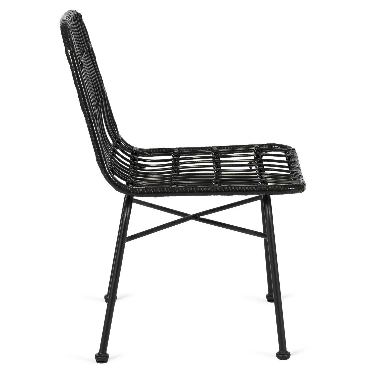 Elite WALDI Black Rattan Chair – Stylish & Durable Outdoor Seating