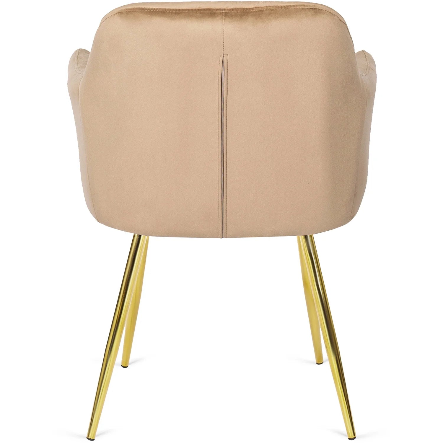 Elite RAYA Beige Velvet Chair – A Touch of Luxury