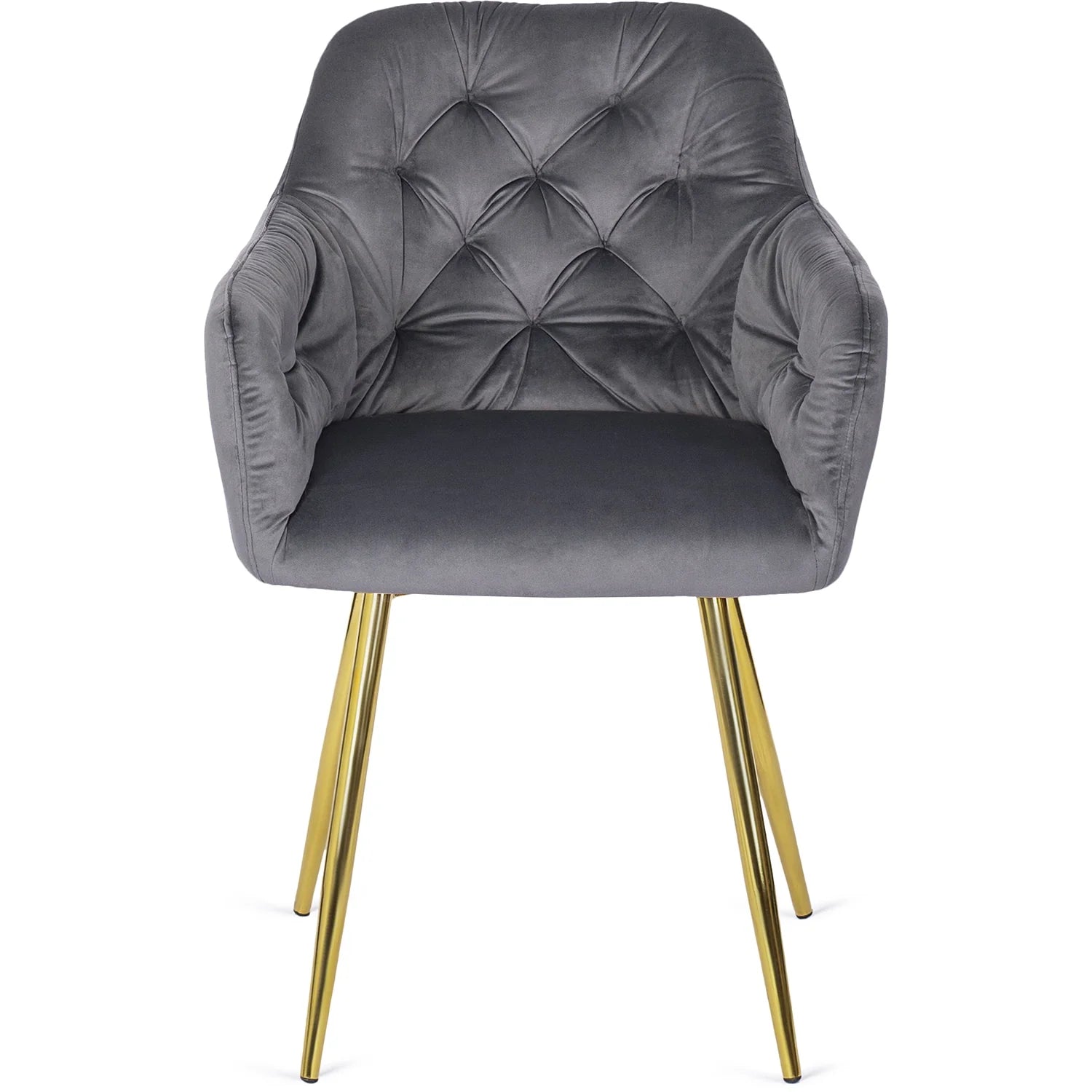 Elite RAYA Grauer Samtstuhl – Eleganz trifft Komfort