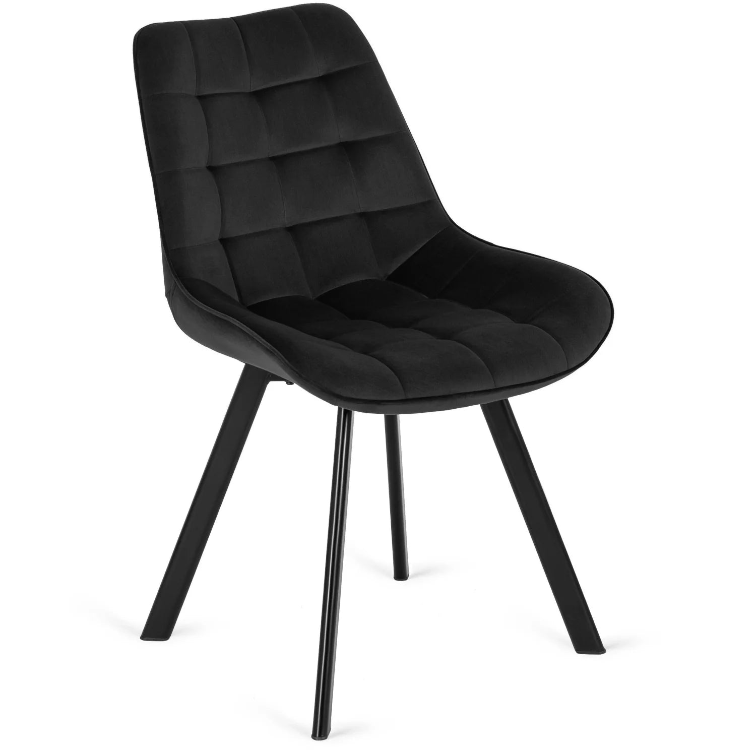 Elite RICK Black Velvet Chair – A Fusion of Elegance and Comfort