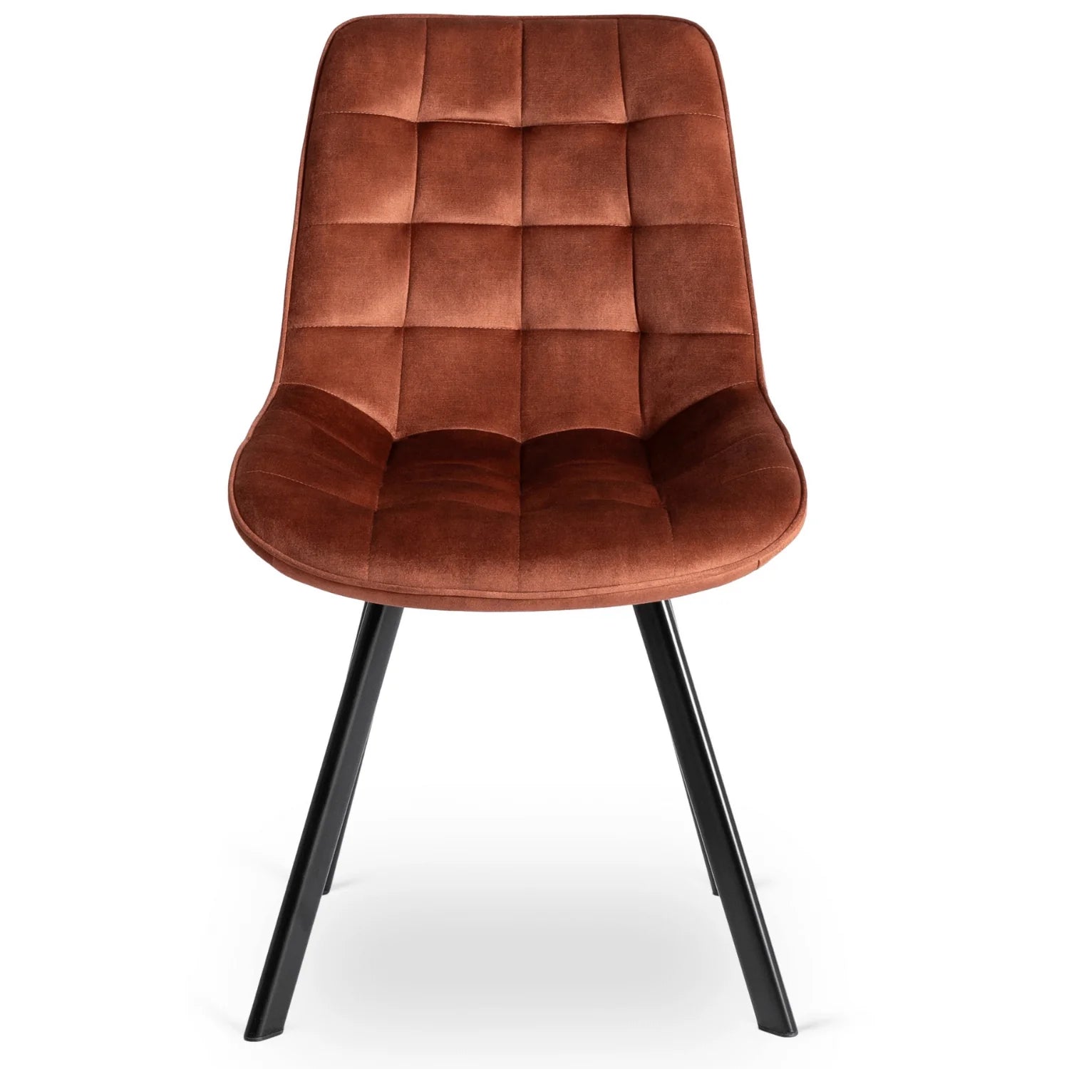 Elite RICK Rust Velvet Chair – A Statement of Elegance and Comfort