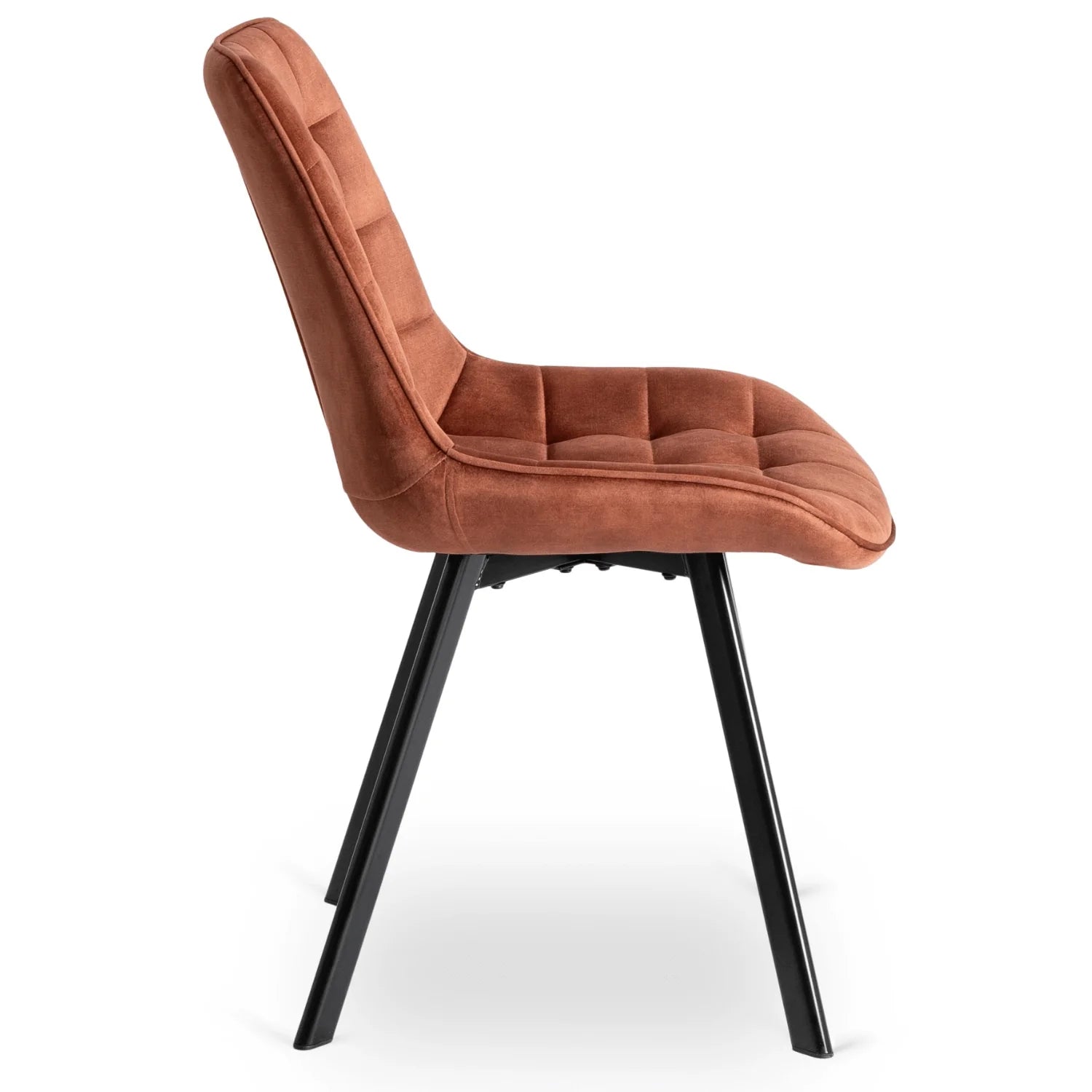 Elite RICK Rust Velvet Chair – A Statement of Elegance and Comfort