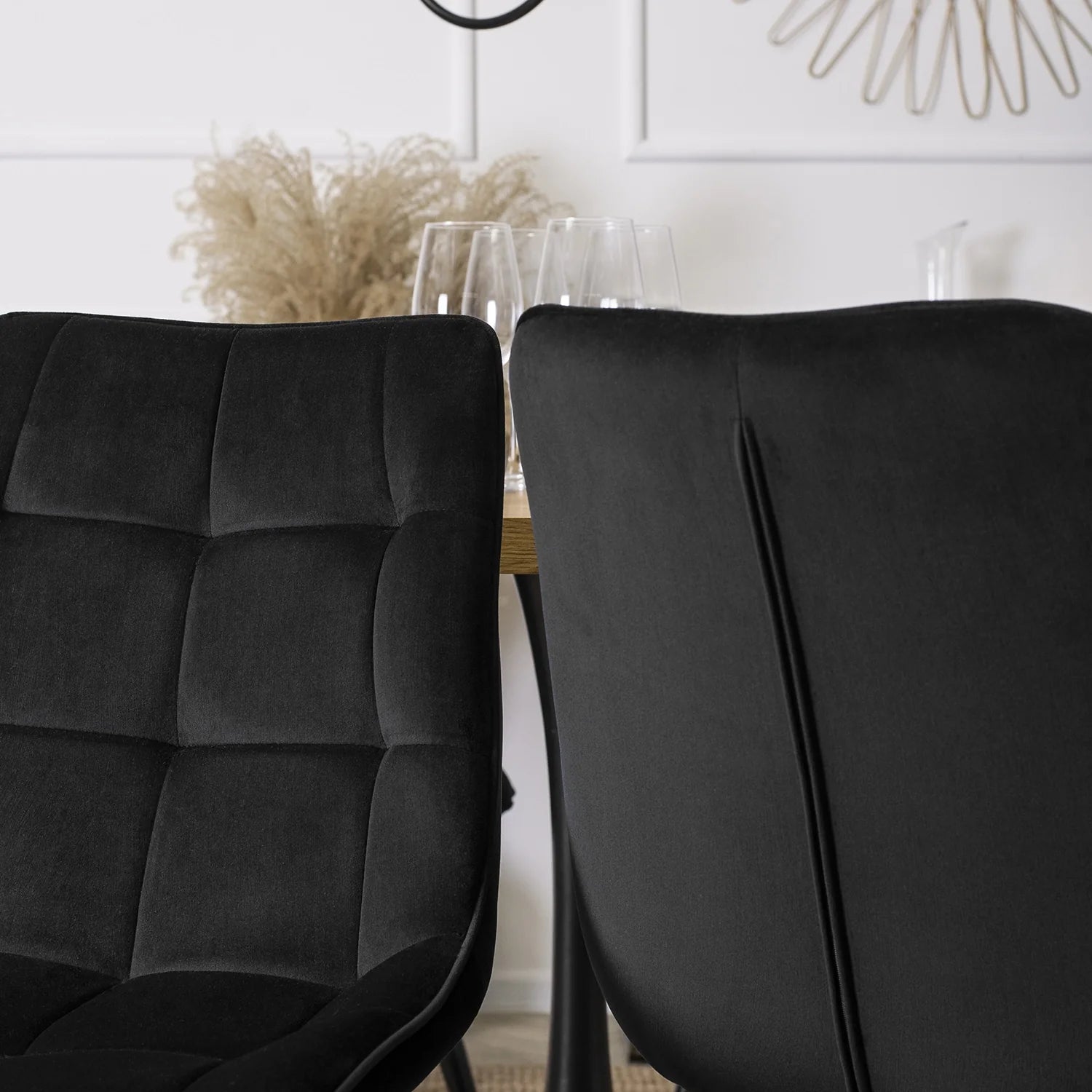 Elite RIO Black Velvet Chair – Sophistication Meets Comfort