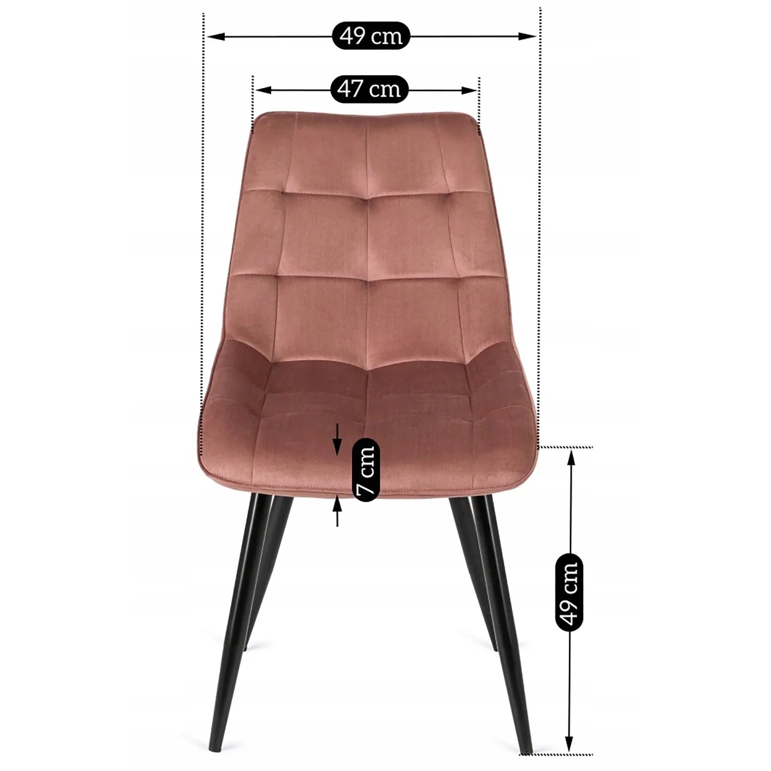 Elite RIO Pink Velvet Chair – Elegance Meets Modern Comfort