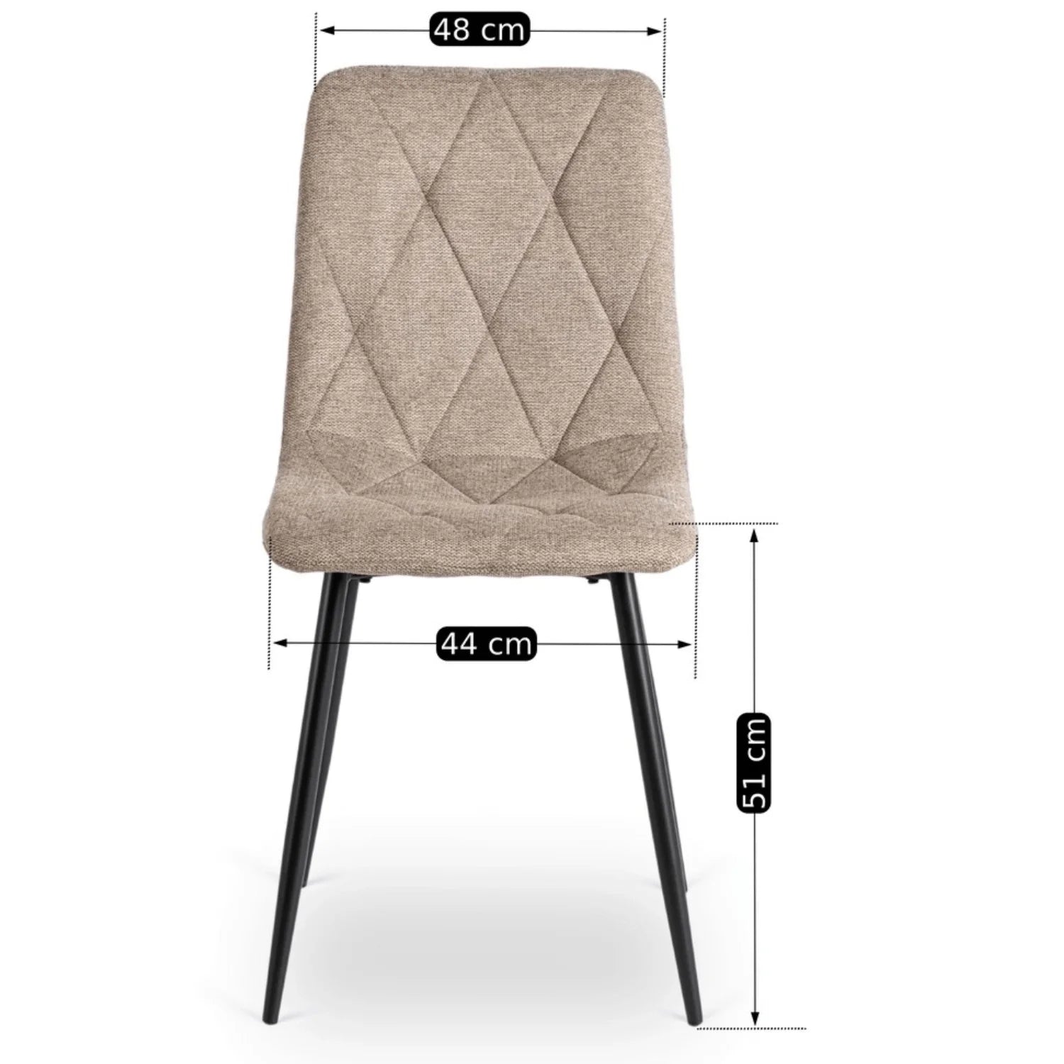 Elite ROBIN 2 Beige Upholstered Chair – A Blend of Elegance and Comfort