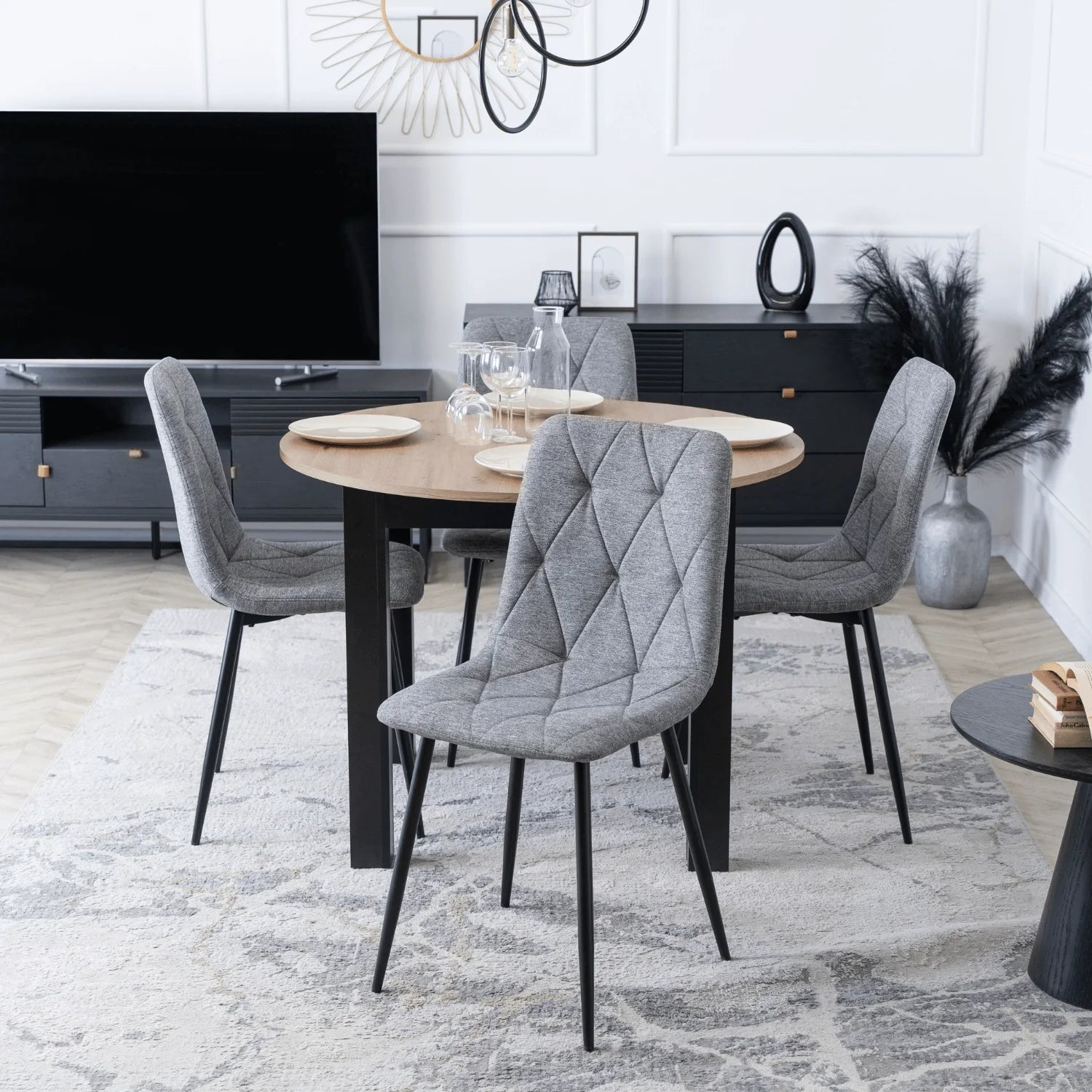 Elite ROBIN 2 Grey Upholstered Chair – A Perfect Blend of Style and Comfort