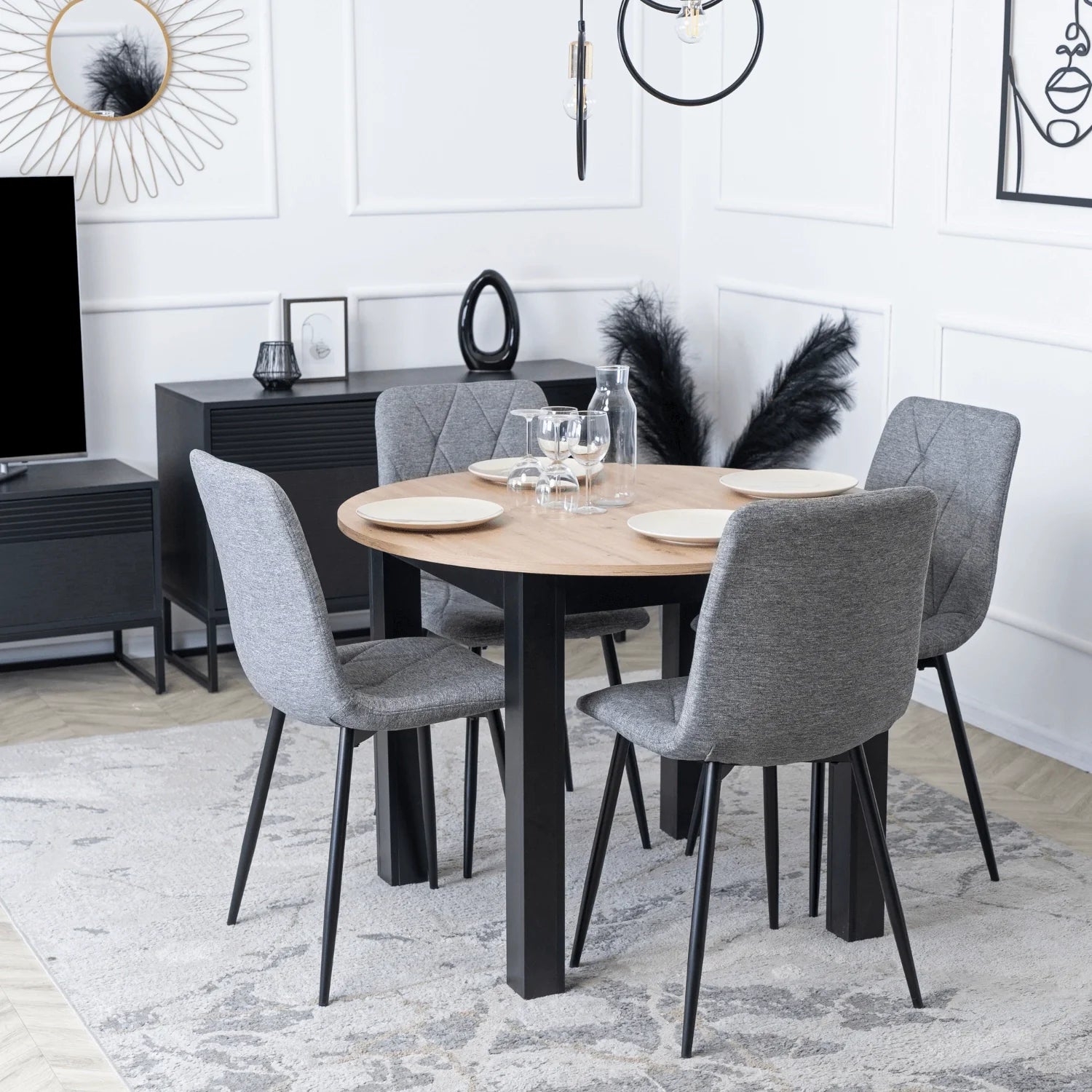 Elite ROBIN 2 Grey Upholstered Chair – A Perfect Blend of Style and Comfort