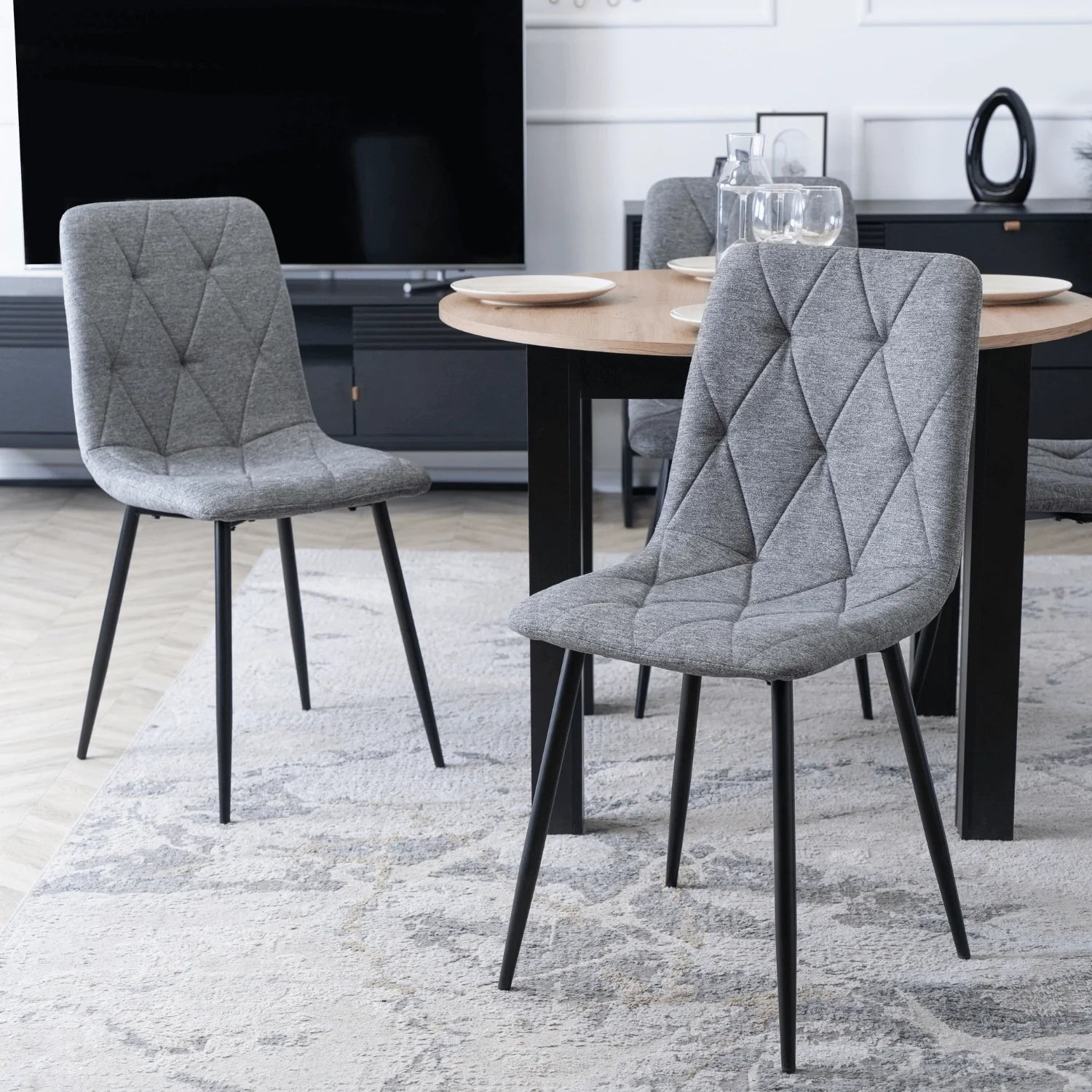 Elite ROBIN 2 Grey Upholstered Chair – A Perfect Blend of Style and Comfort