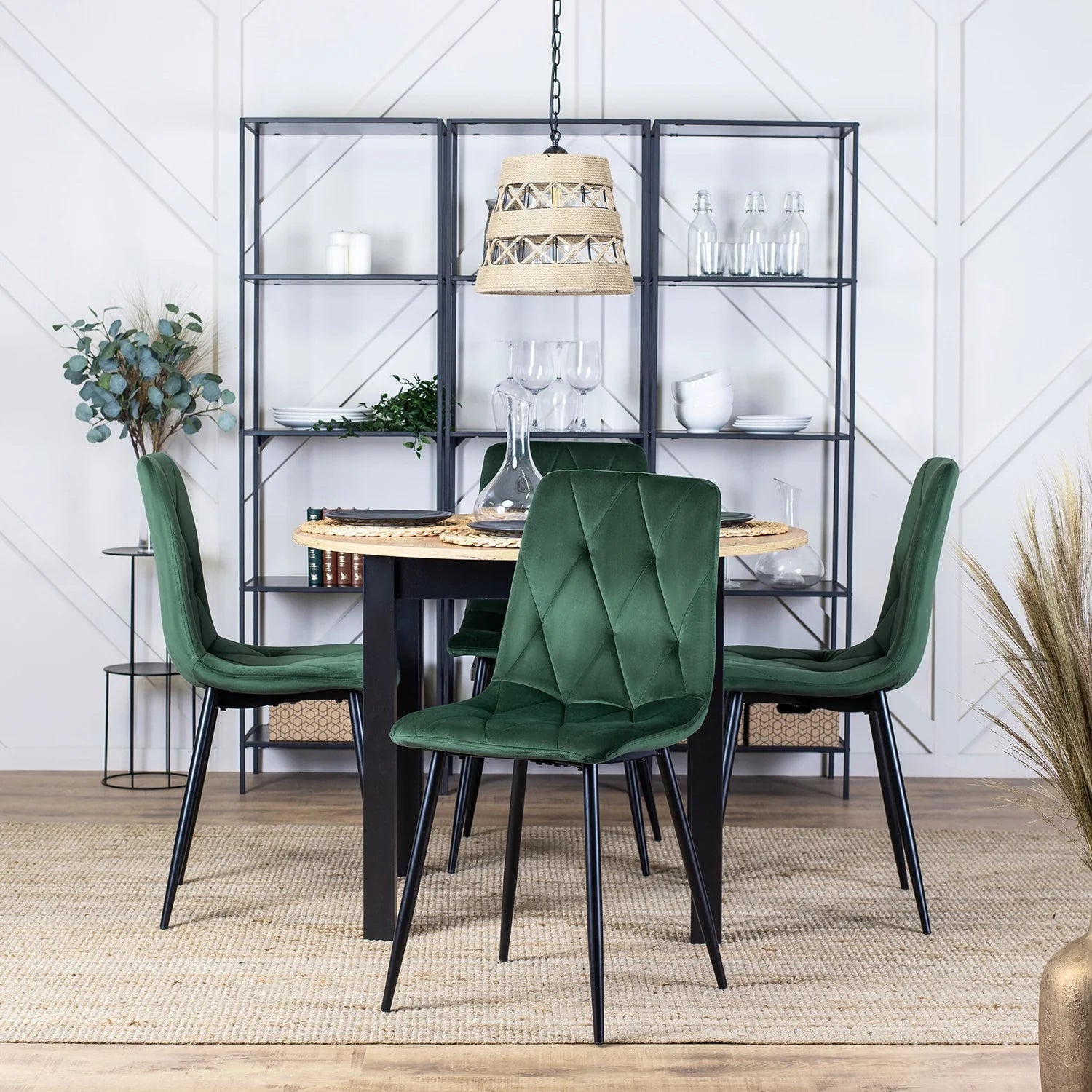 Elite ROBIN Green Velvet Chair – A Perfect Blend of Elegance and Comfort