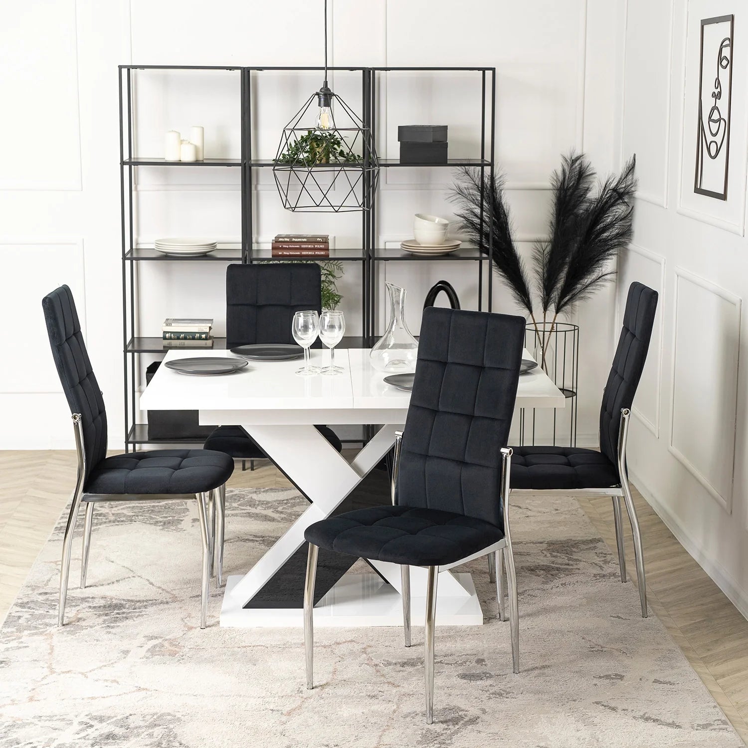 Elite MOLLY Chair – Black Velvet