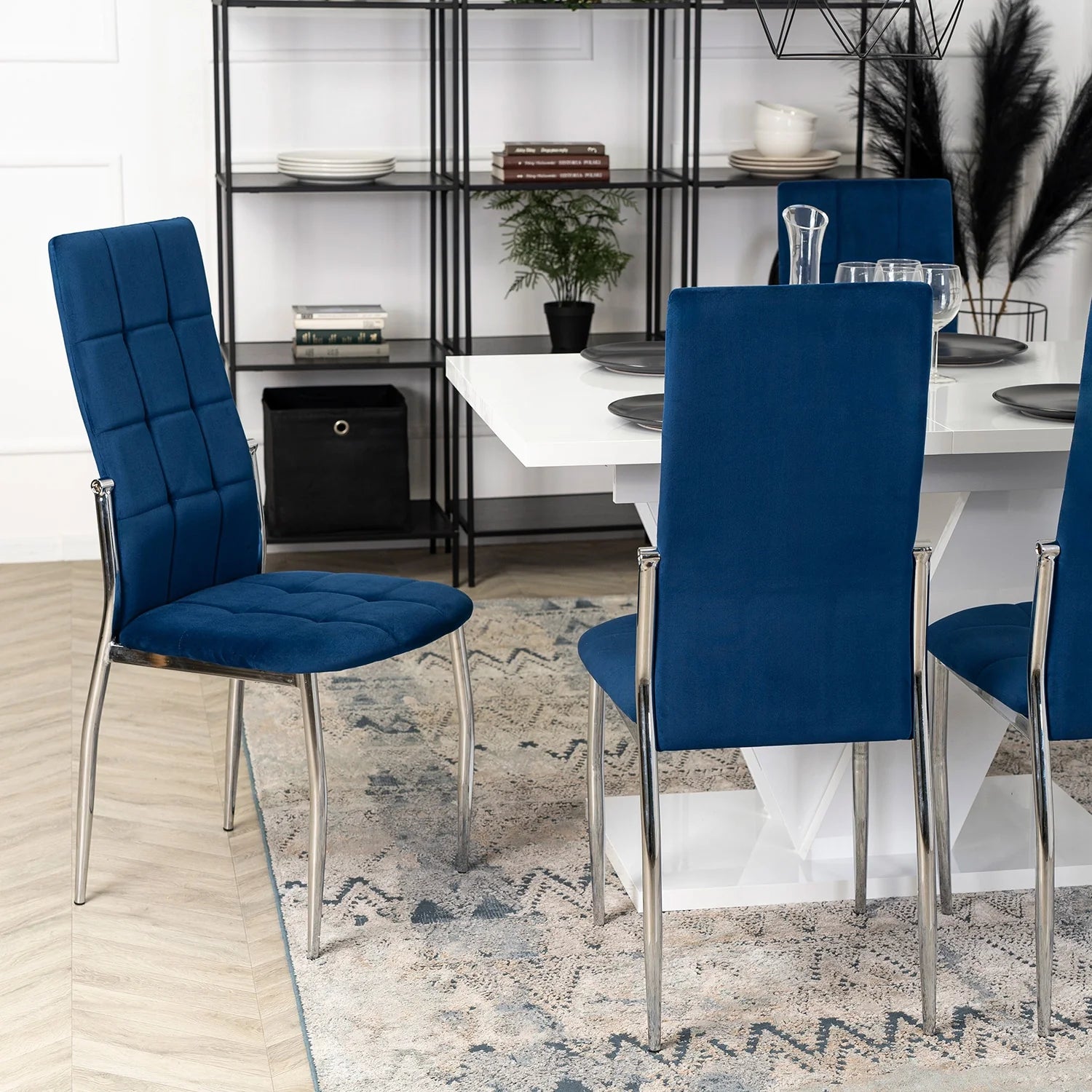 Elite MOLLY Chair – Navy Blue Velvet