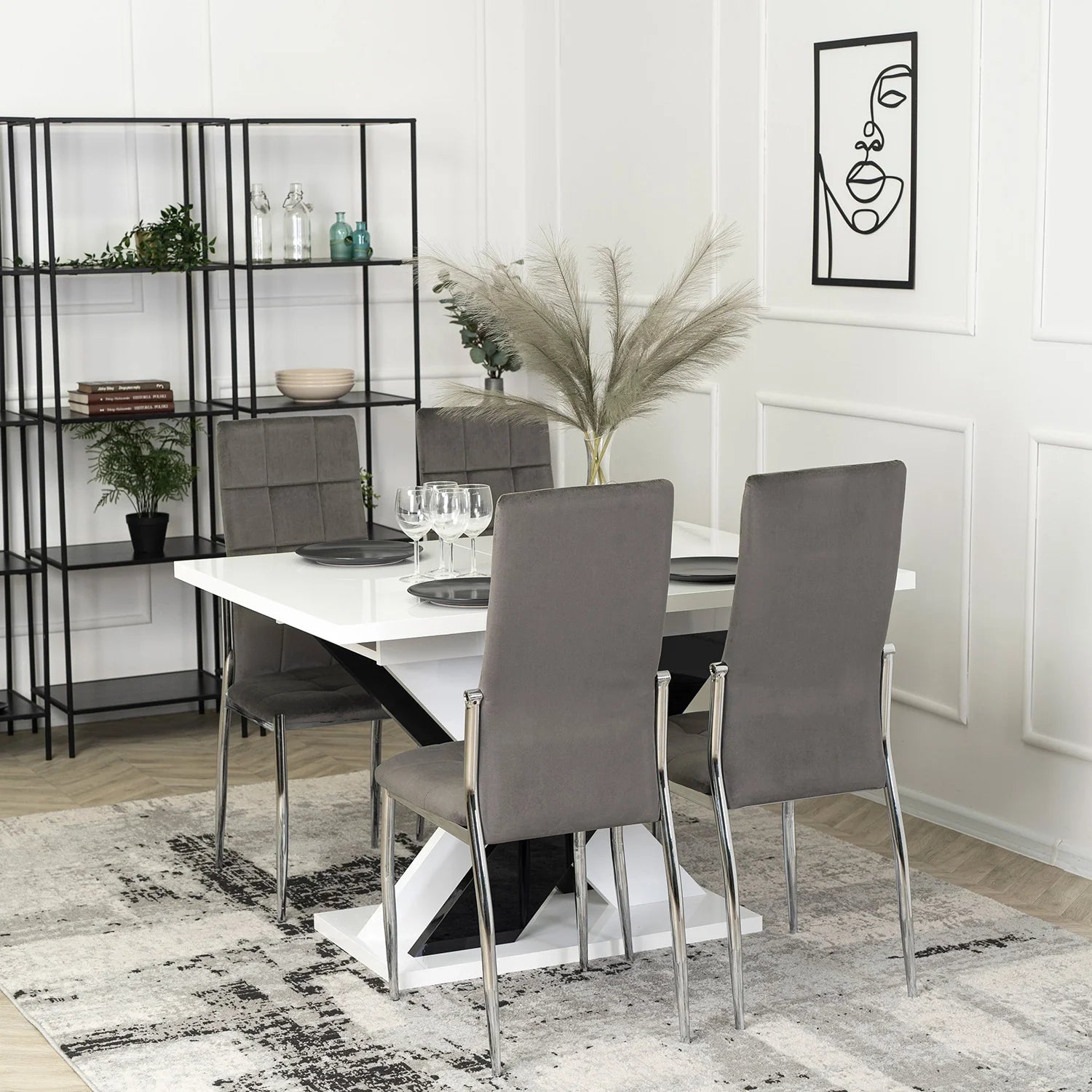 Elite MOLLY Chair – Grey Velvet