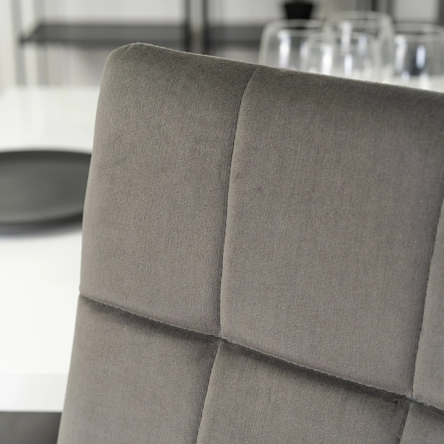 Elite MOLLY Chair – Grey Velvet