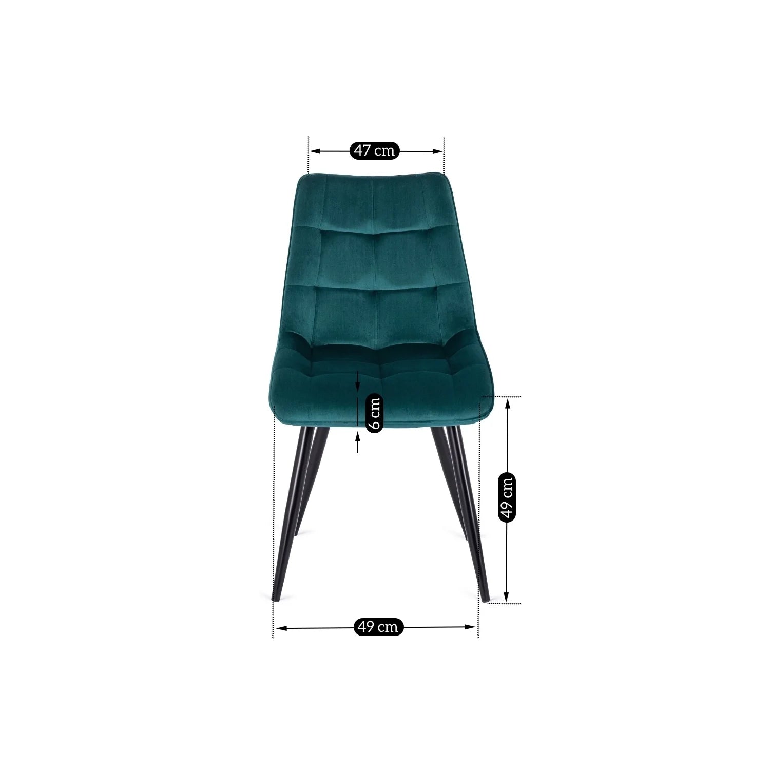 Elite RIO Turquoise Velvet Chair – A Touch of Elegance and Comfort