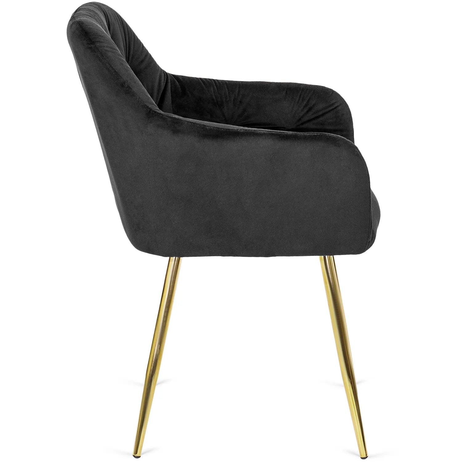 Elite RAYA Schwarzer Samtsessel – Ein Statement für Luxus und Komfort