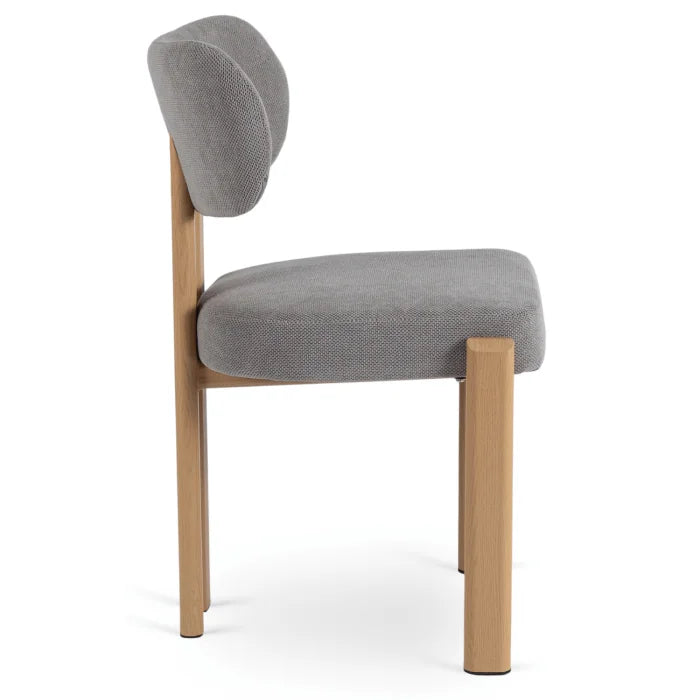 Elite GRENADA Upholstered Chair Oak/Grey Modern