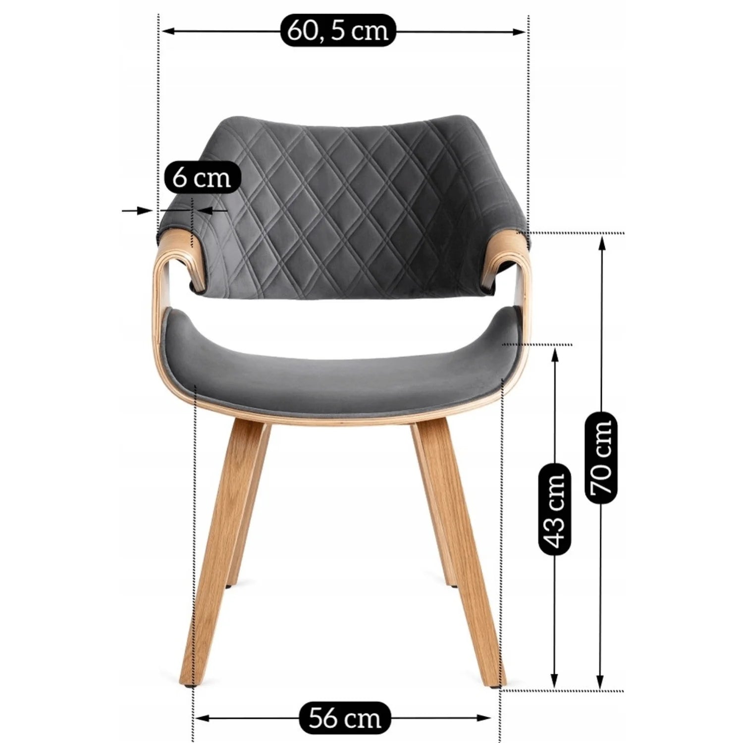 Elite LUISE Grauer Samtsessel – Eine stilvolle Mischung aus Komfort und Eleganz