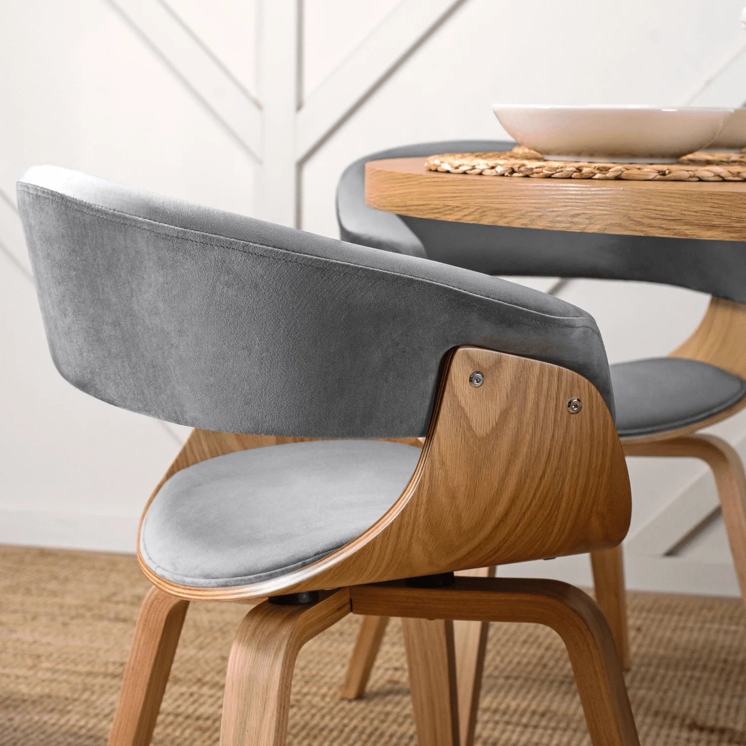 Elite GARY Golden Oak/Grey Chair – A Blend of Elegance & Comfort