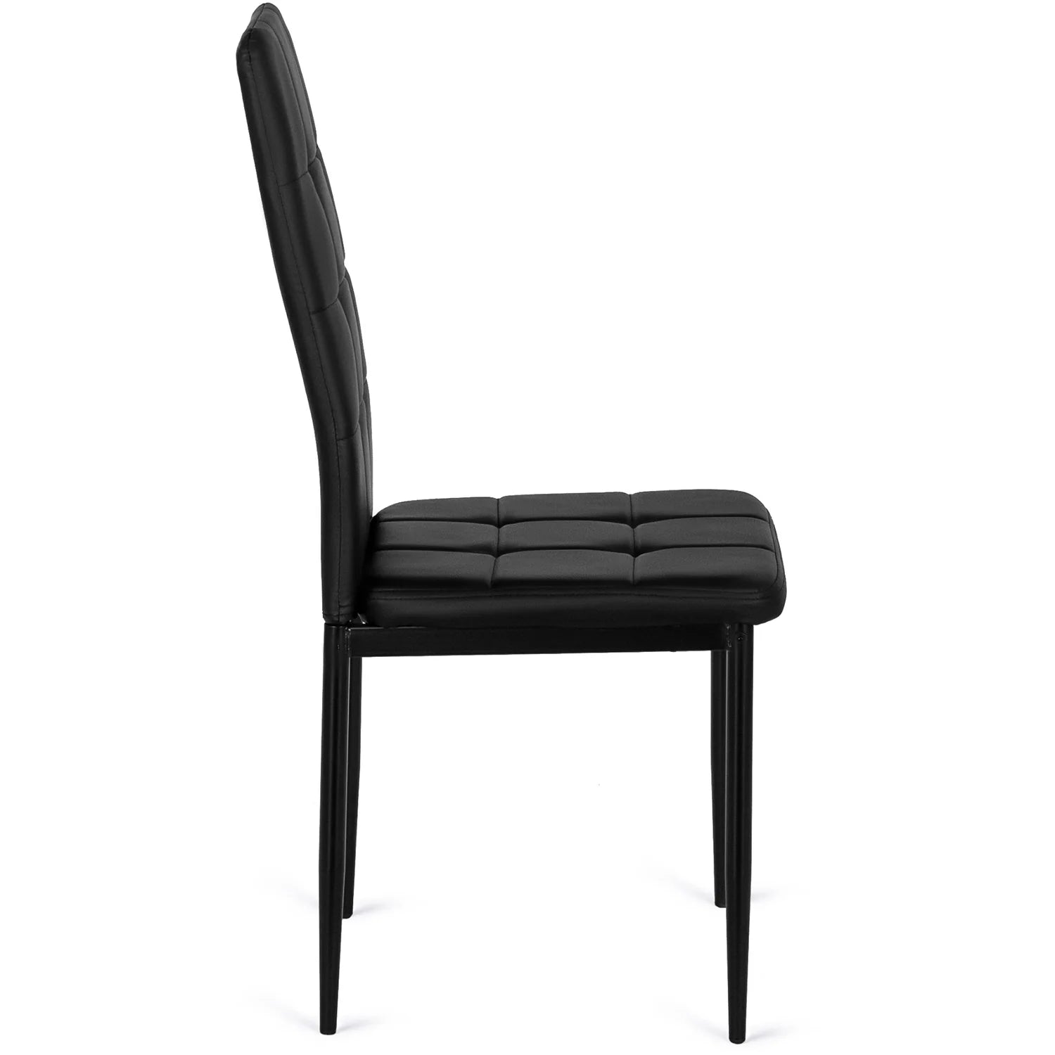 Elite TEX 2 Black Eco-Leather Chair – Sleek & Timeless Elegance