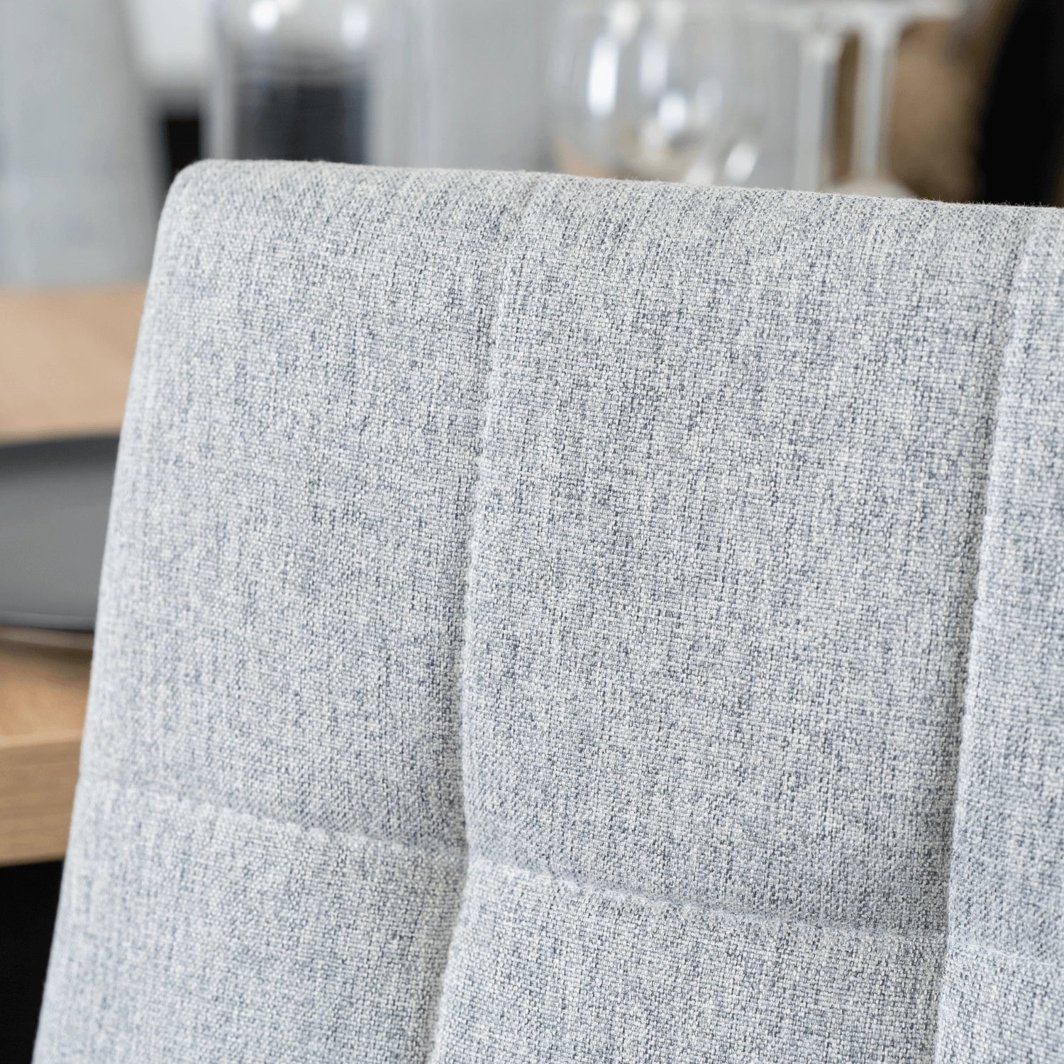 Elite TEX Light Grey Fabric Chair – Stylish & Versatile Comfort