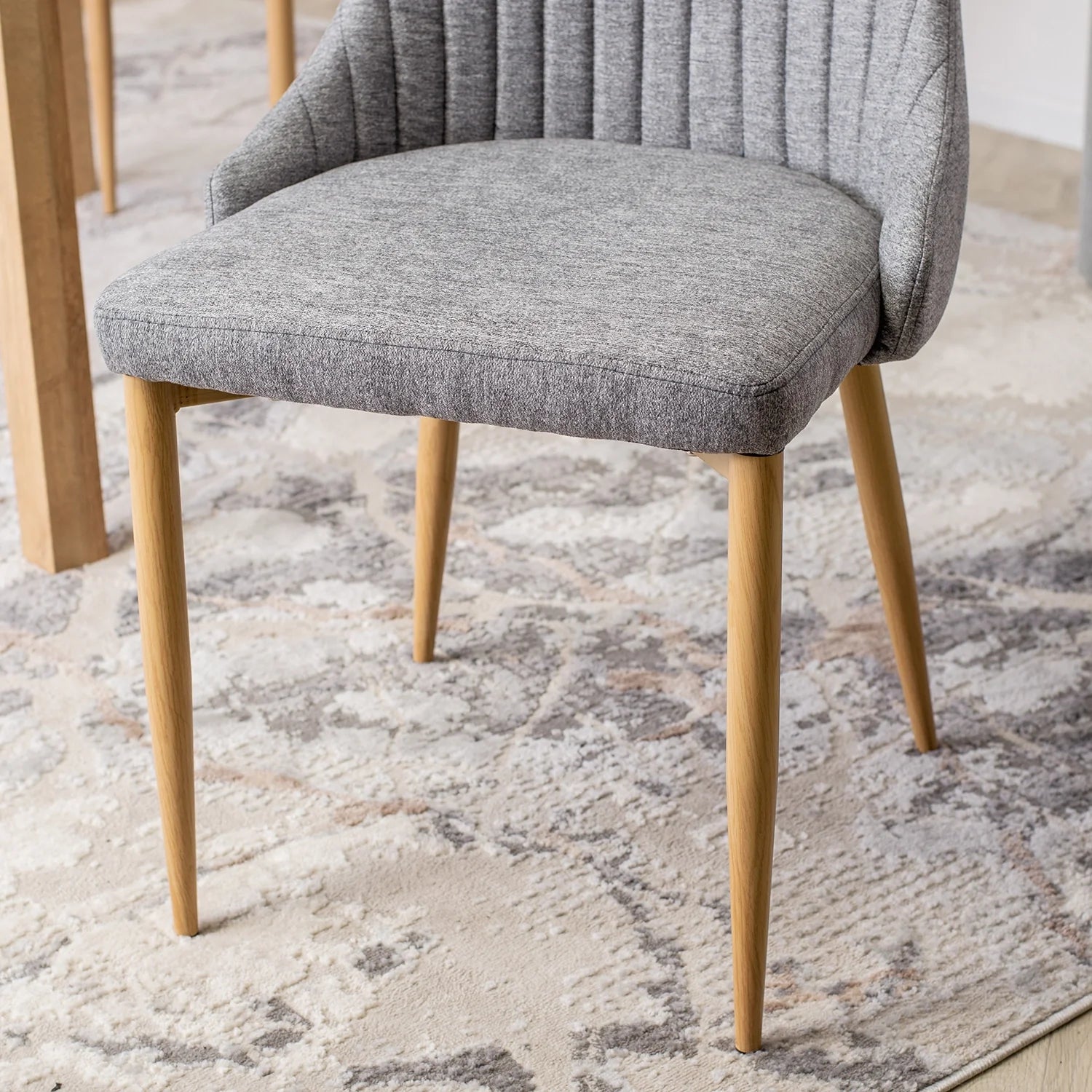 Elite TORINO Grey Fabric Chair – A Timeless Blend of Comfort & Style