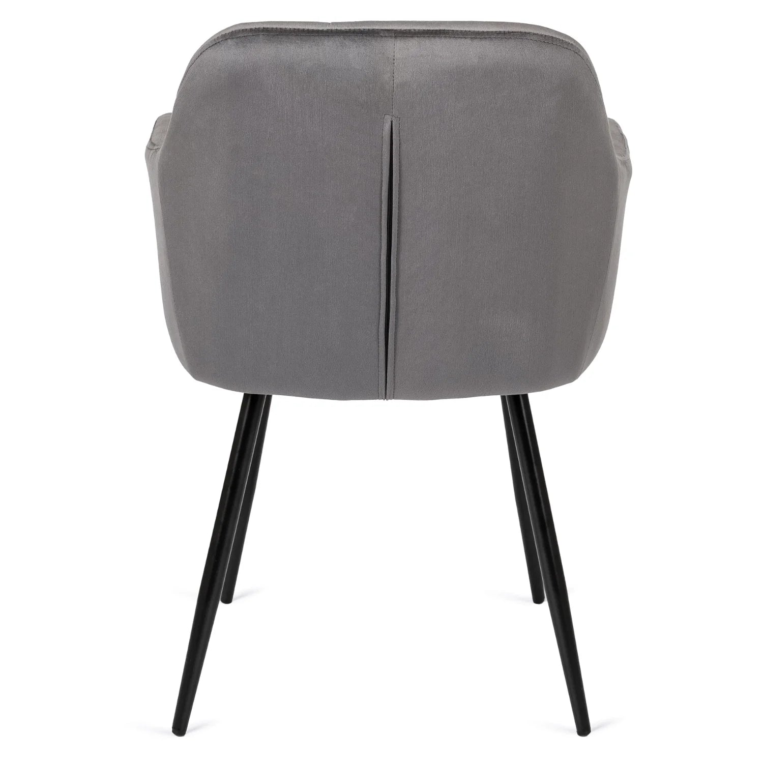 Elite VIKI Grauer Samtstuhl – Eine Mischung aus Eleganz und Komfort