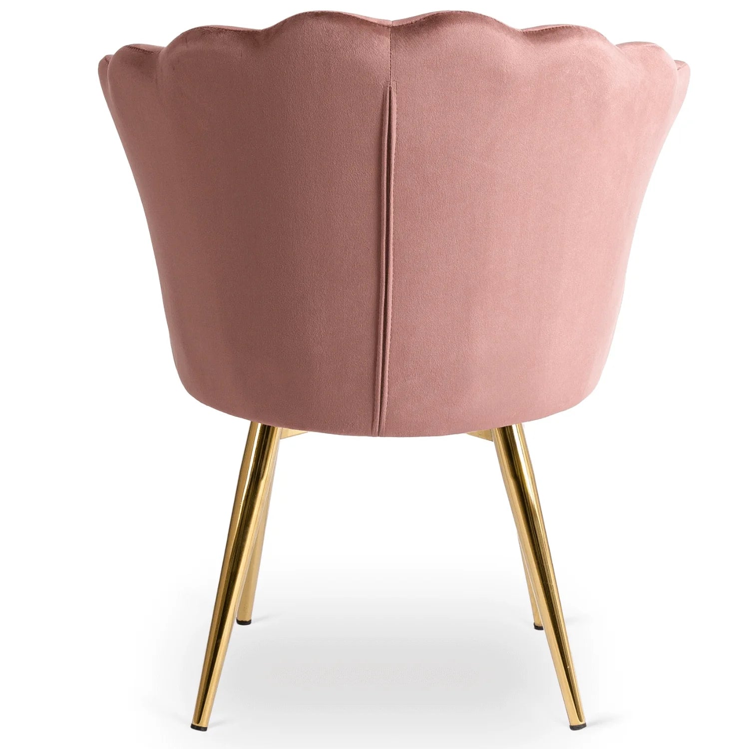 Elite VIOLA Chair – Luxurious Pink Velvet with Gold Legs