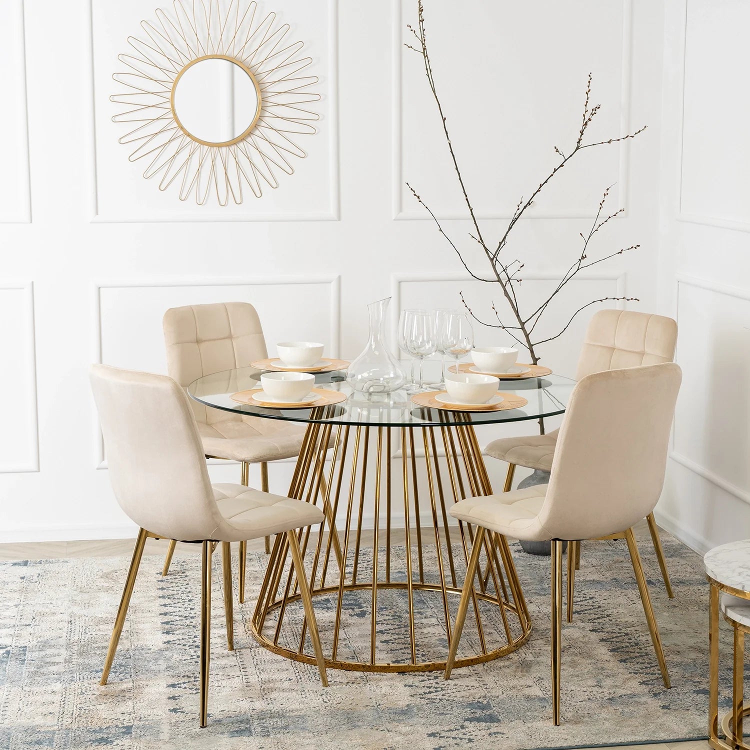 Elite YORK Cream Velvet Chair – A Perfect Fusion of Elegance & Comfort