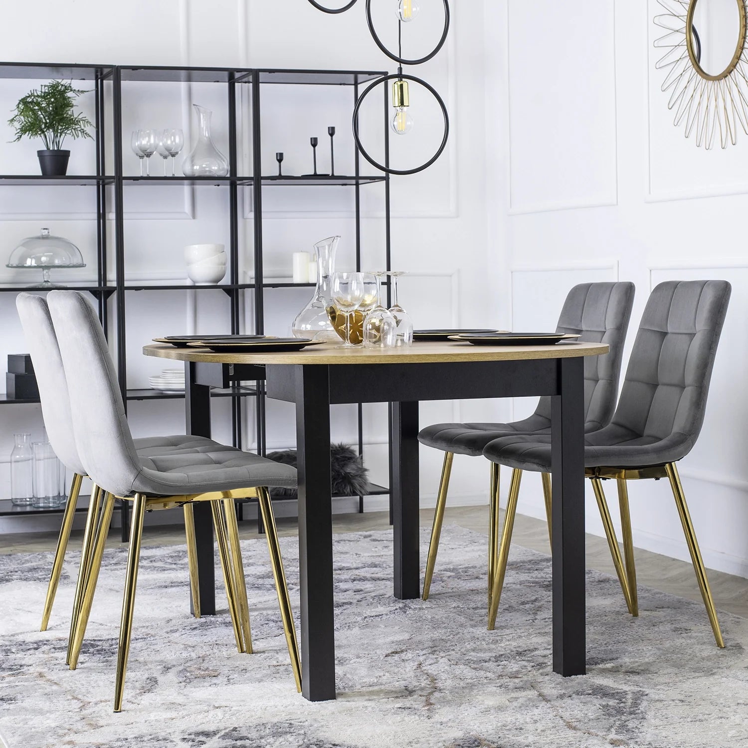 Elite YORK Grey Velvet Chair – A Touch of Glamour & Comfort